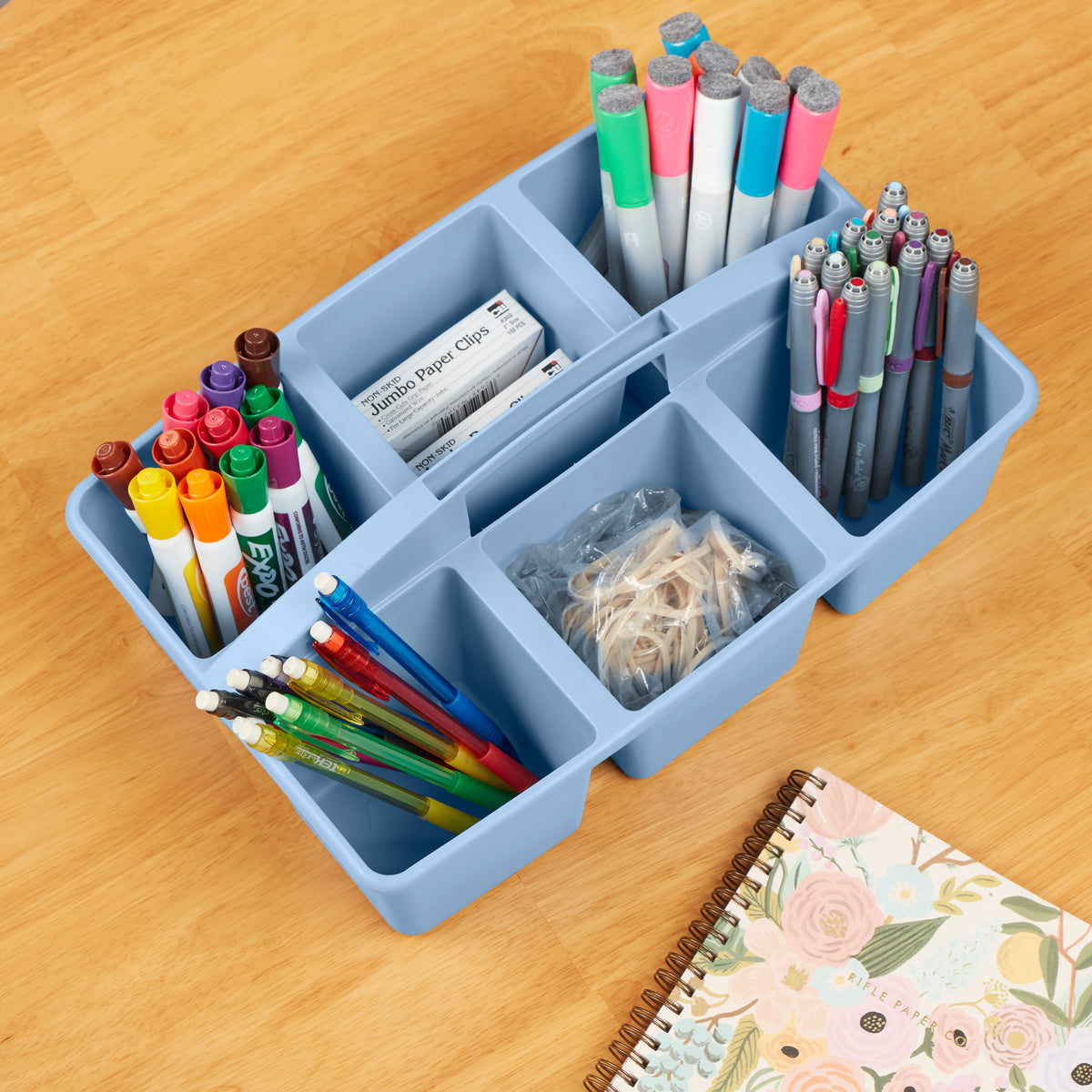 6-Compartment Large Plastic Caddy, 6-Pack
