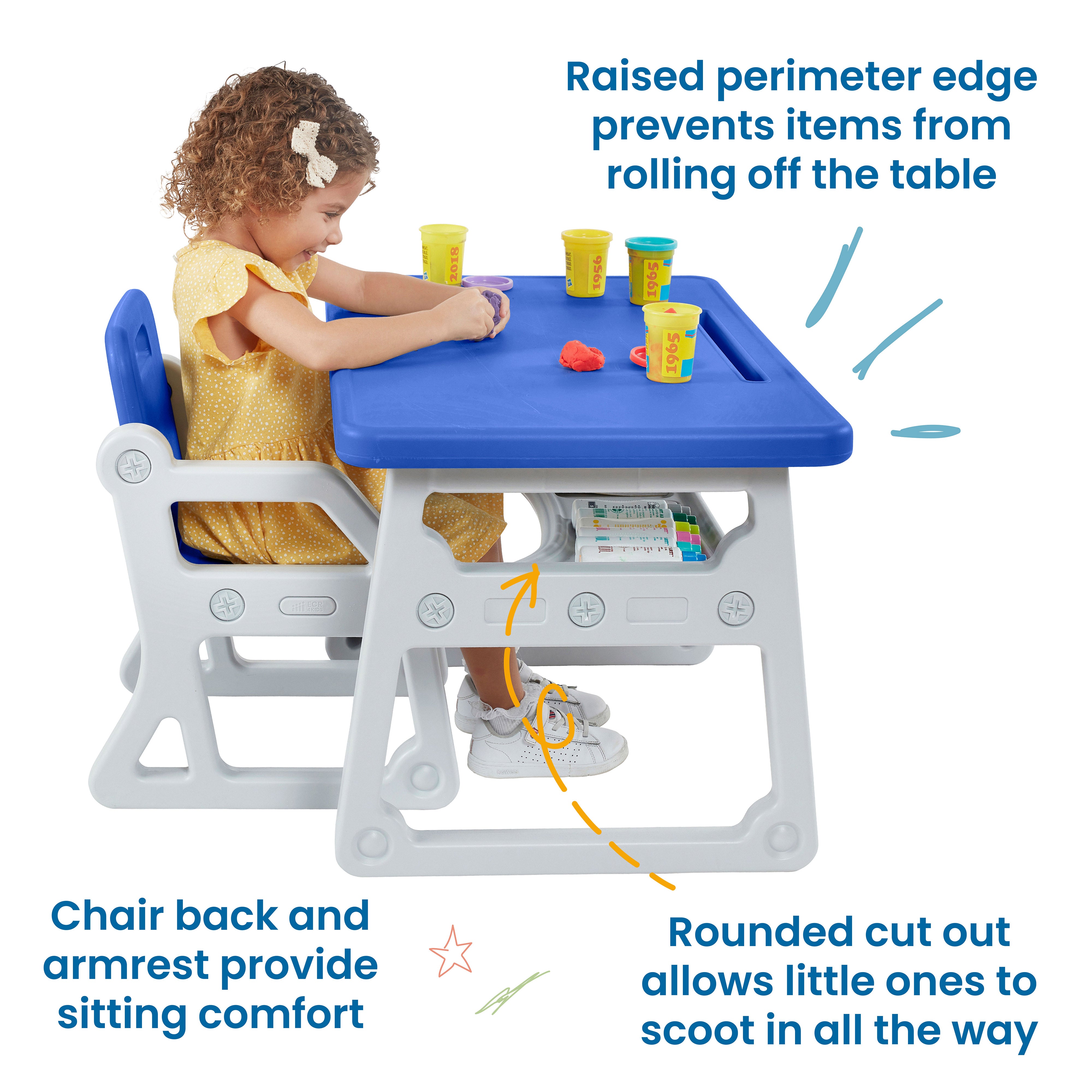 Toddler Plus Desk and Chair, 2-Piece