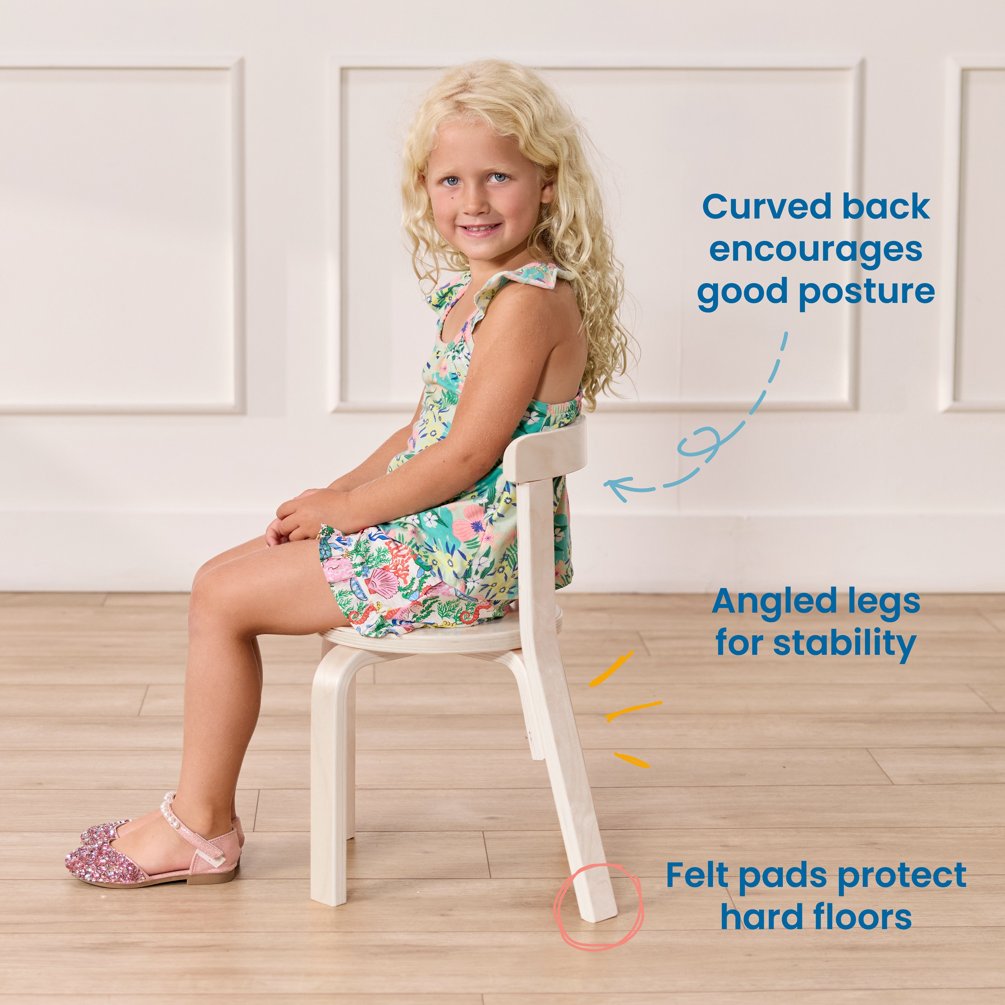 Bentwood Table and Curved Back Chair Set, 5-Piece