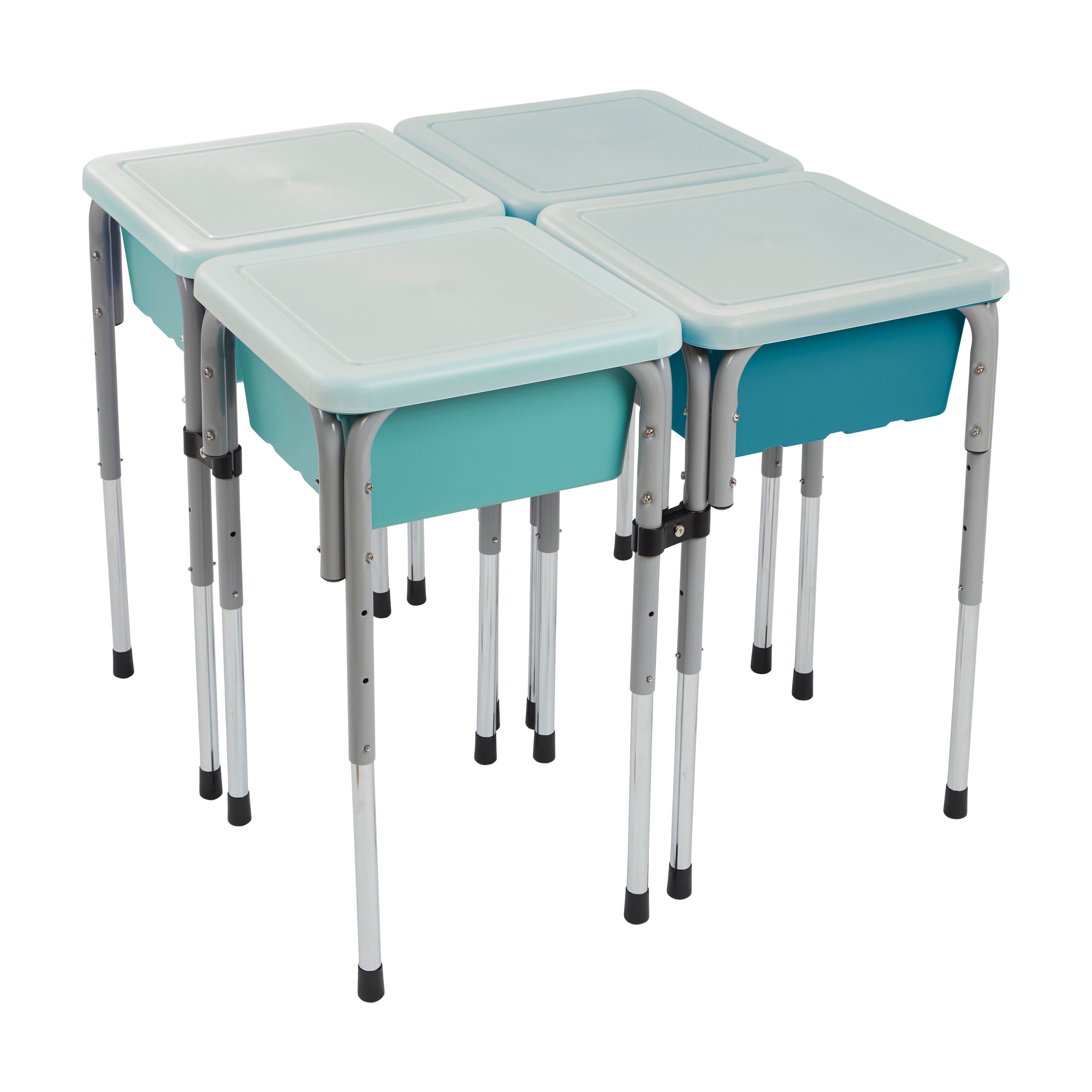 4-Station Sand and Water Adjustable Play Table