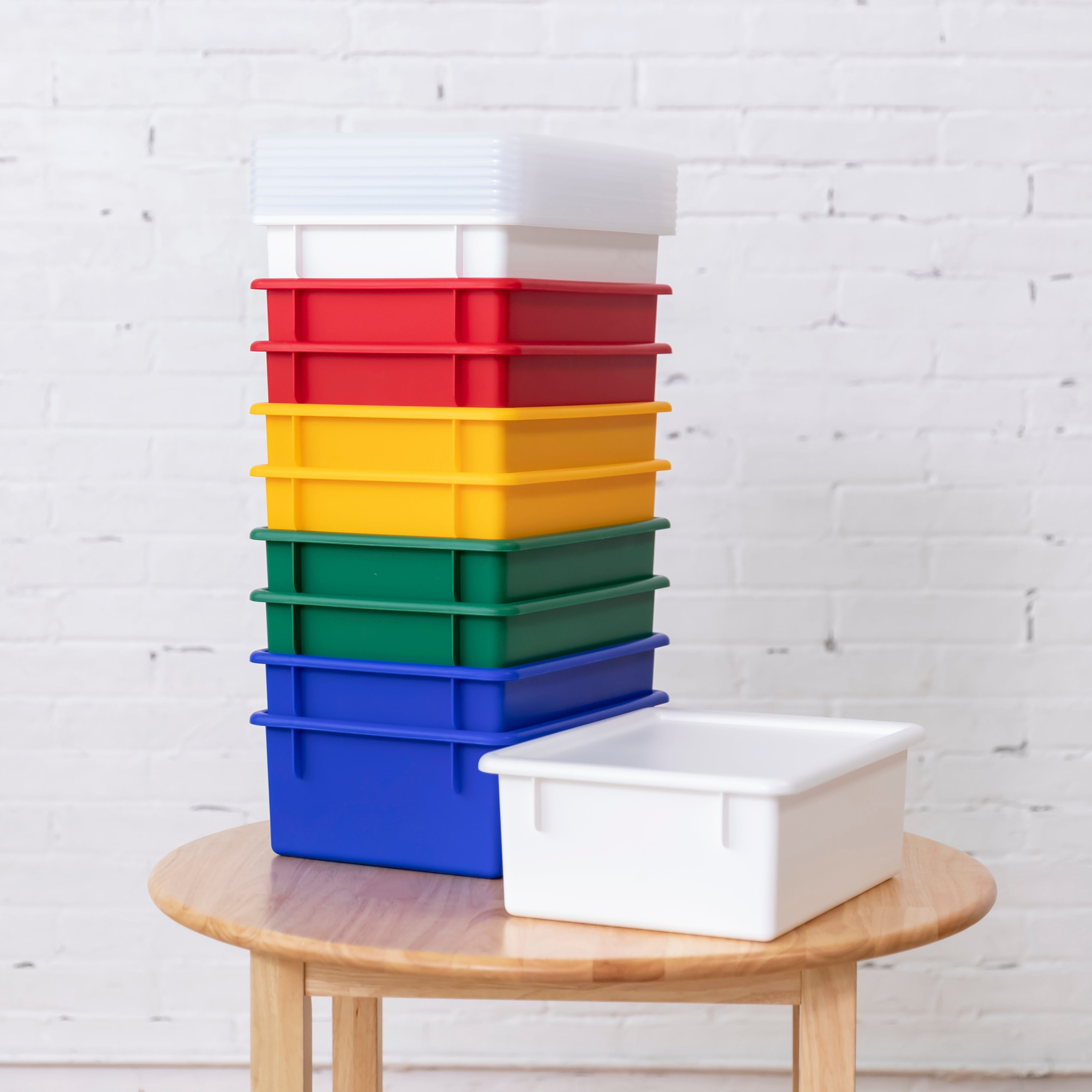 Letter Size Deep Tray with Lid, 10-Piece