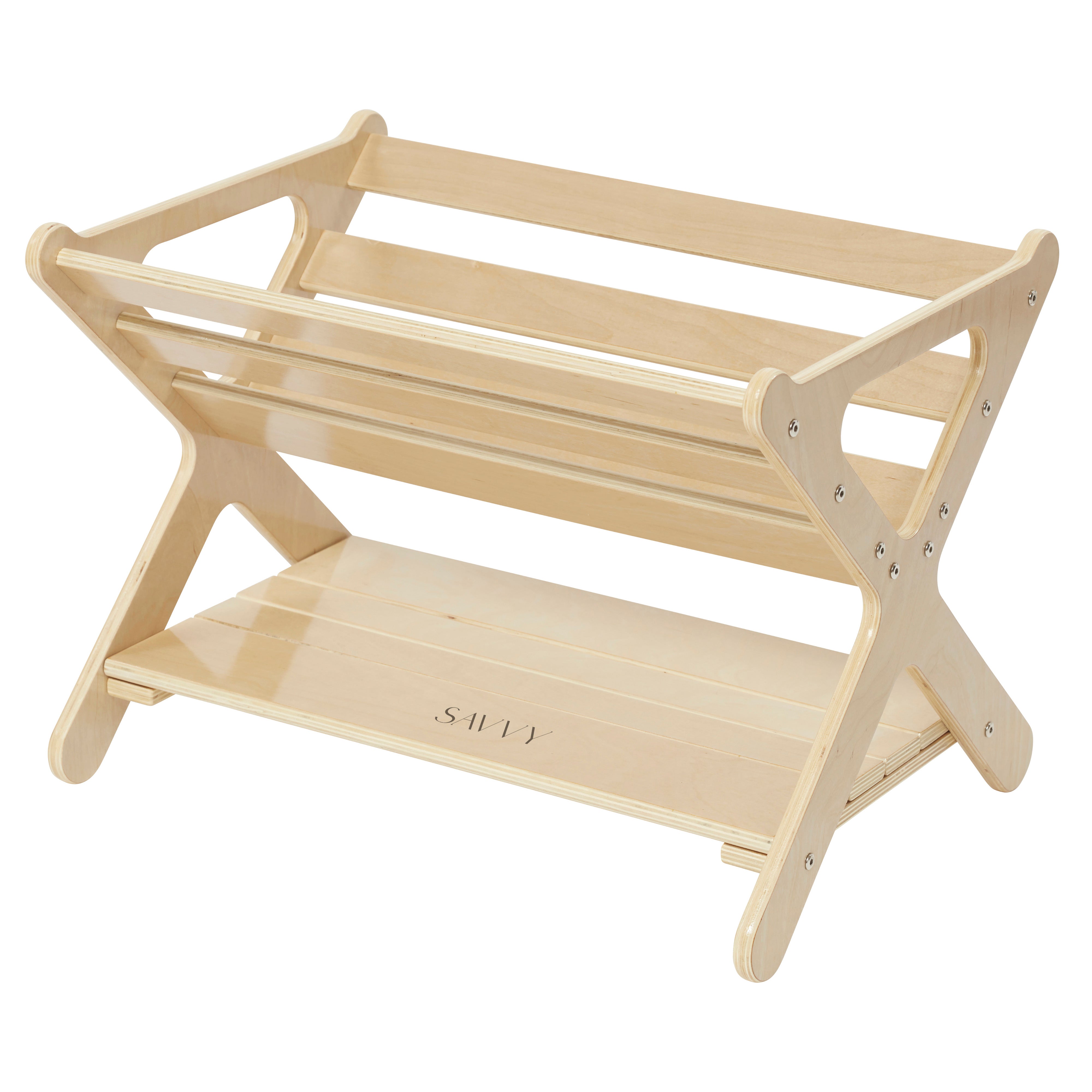 Sidestack Book Caddy Storage Organizer with Shelf