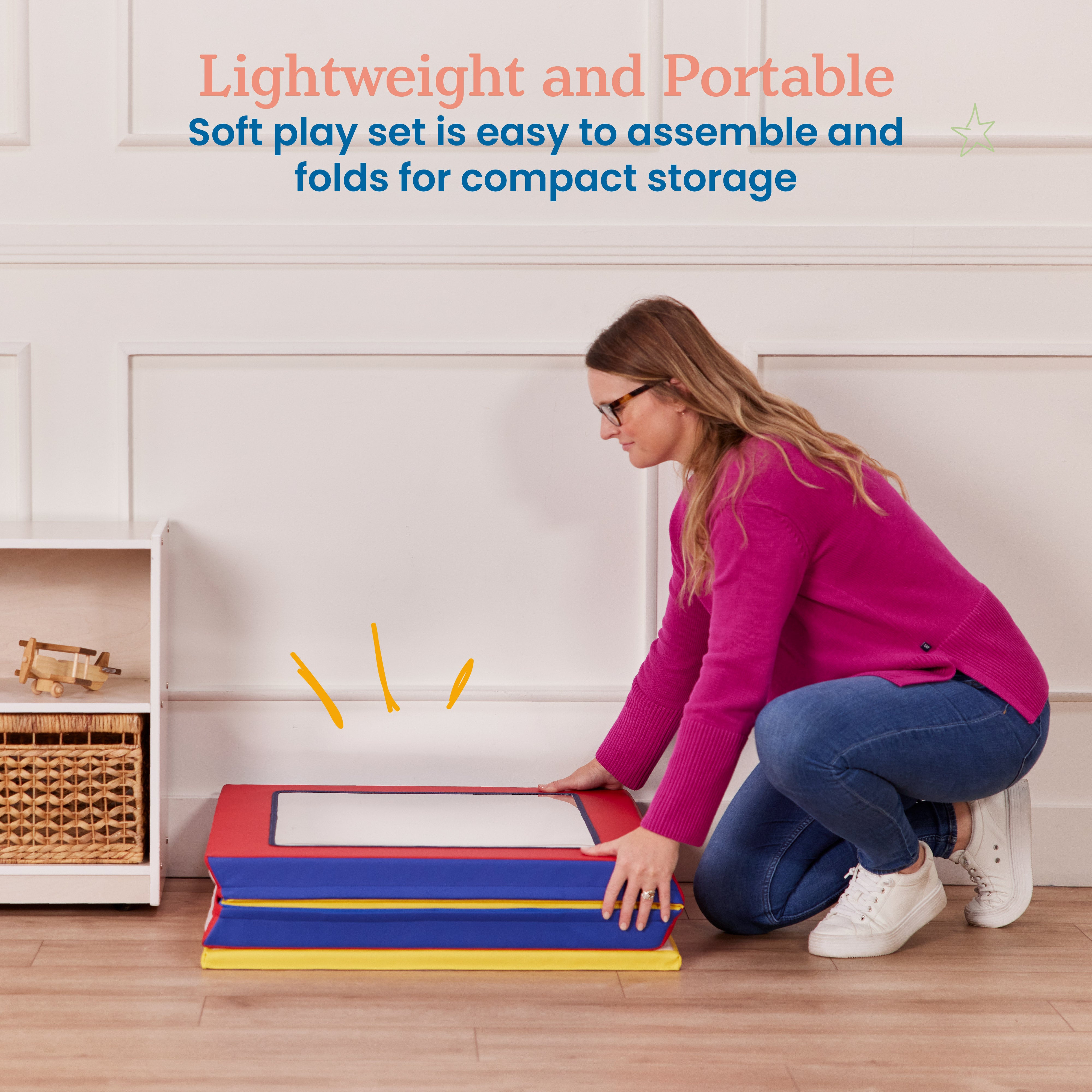 SoftZone Folding Floor Mirror