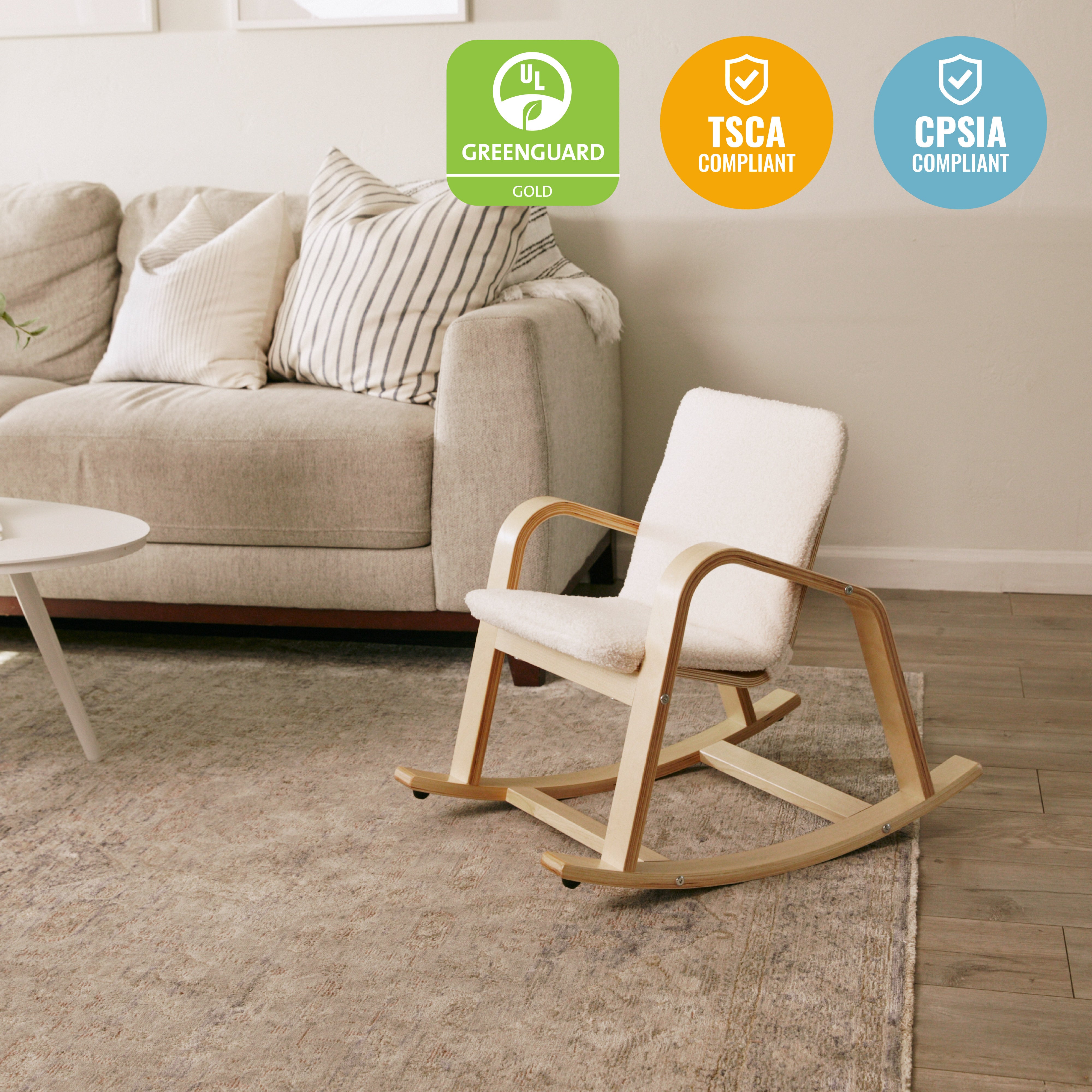 Bentwood Rocking Chair with Cushion