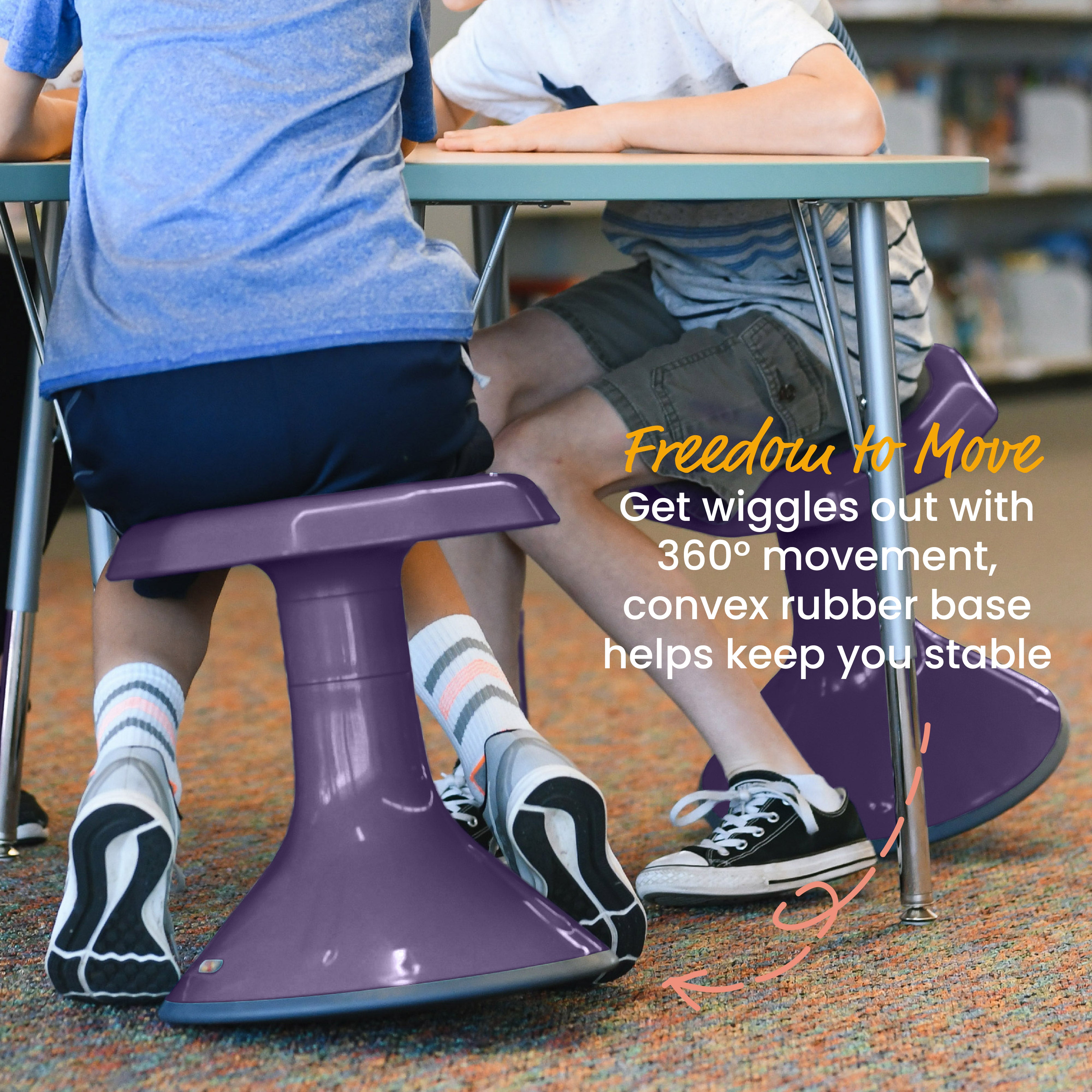 ACE Active Core Engagement Wobble Stool, 15-Inch Seat Height