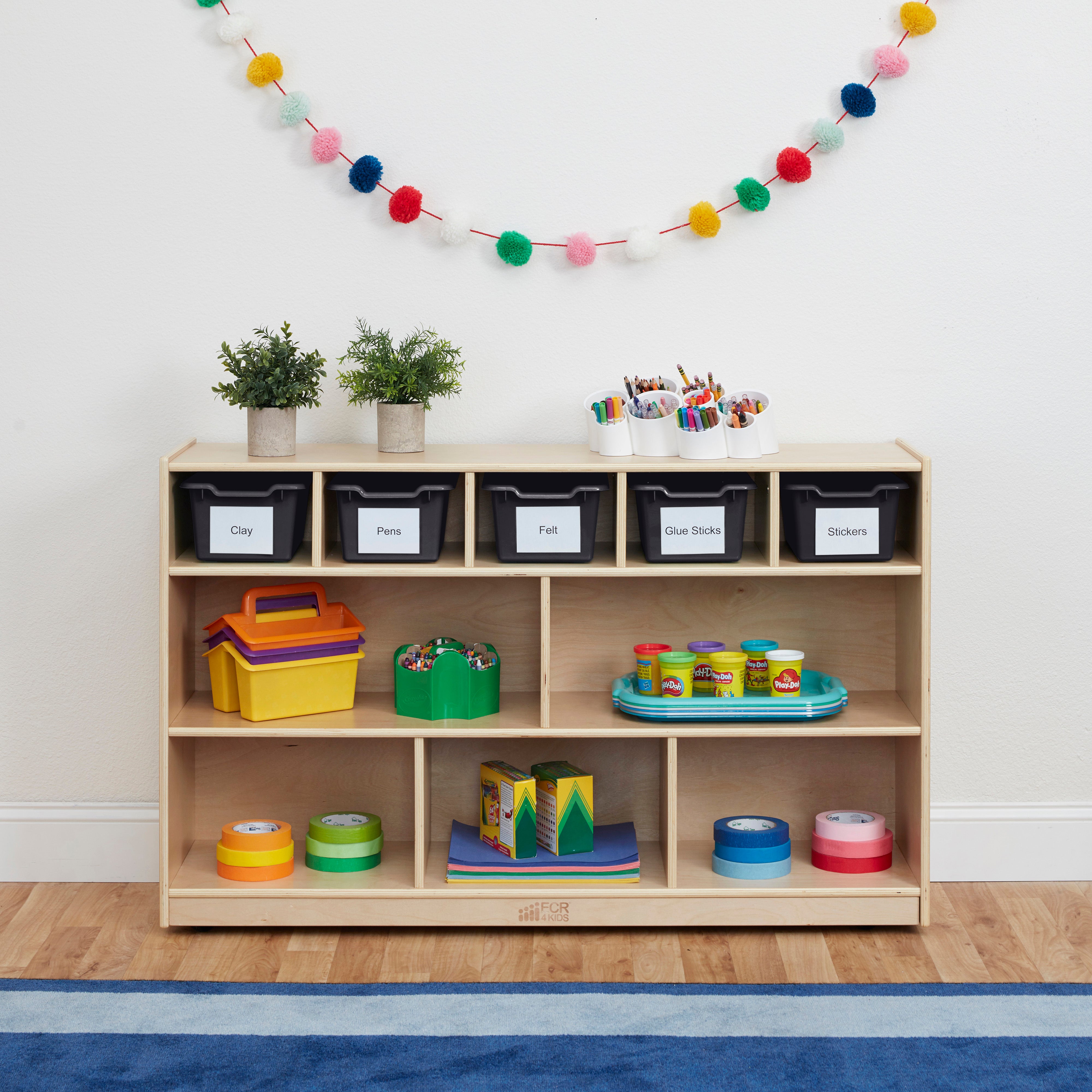 Scoop Front Storage Bin, 5-Piece