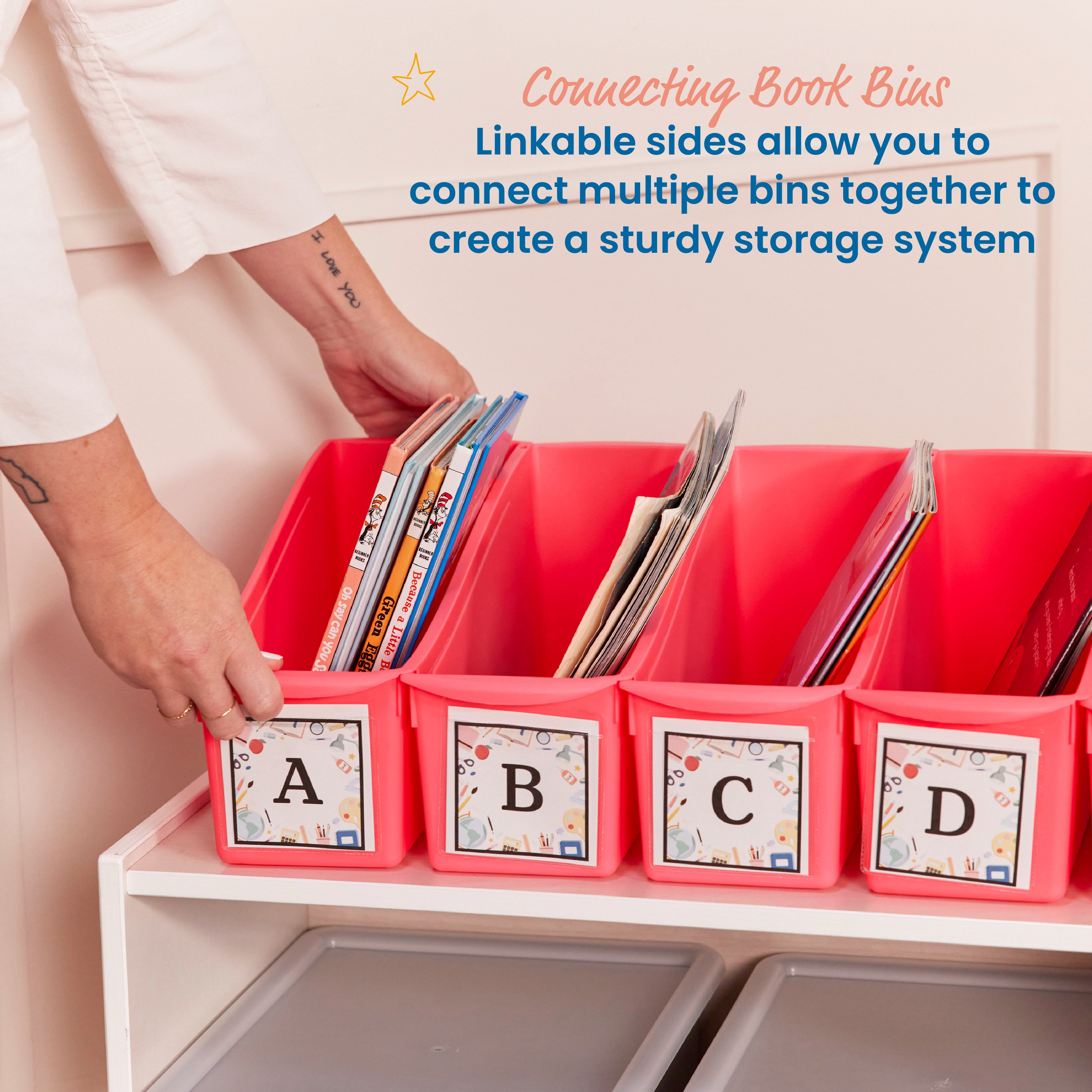 Linking Book Bin, 10-Piece