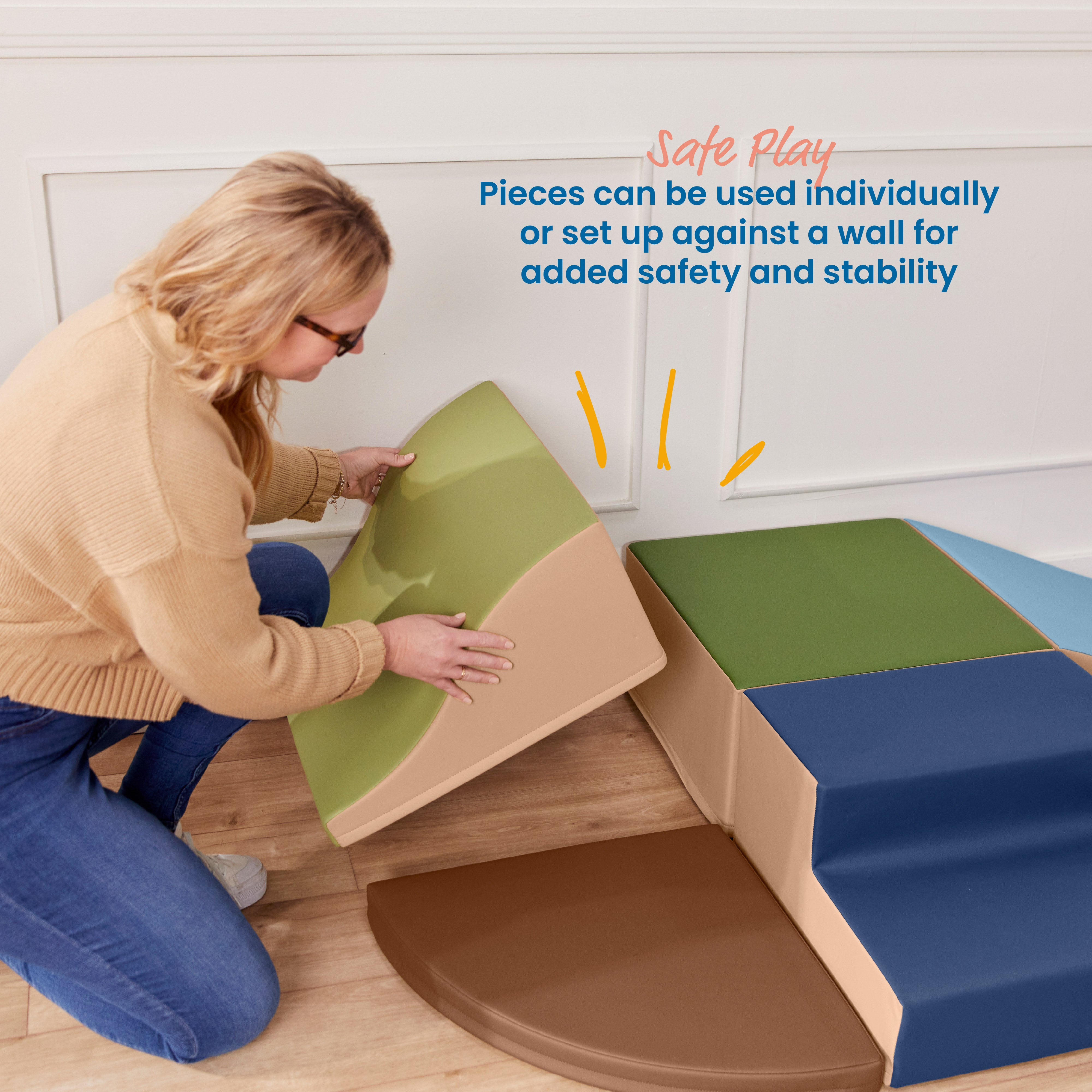 SoftZone Little Me Wall Climb and Slide, 6-Piece