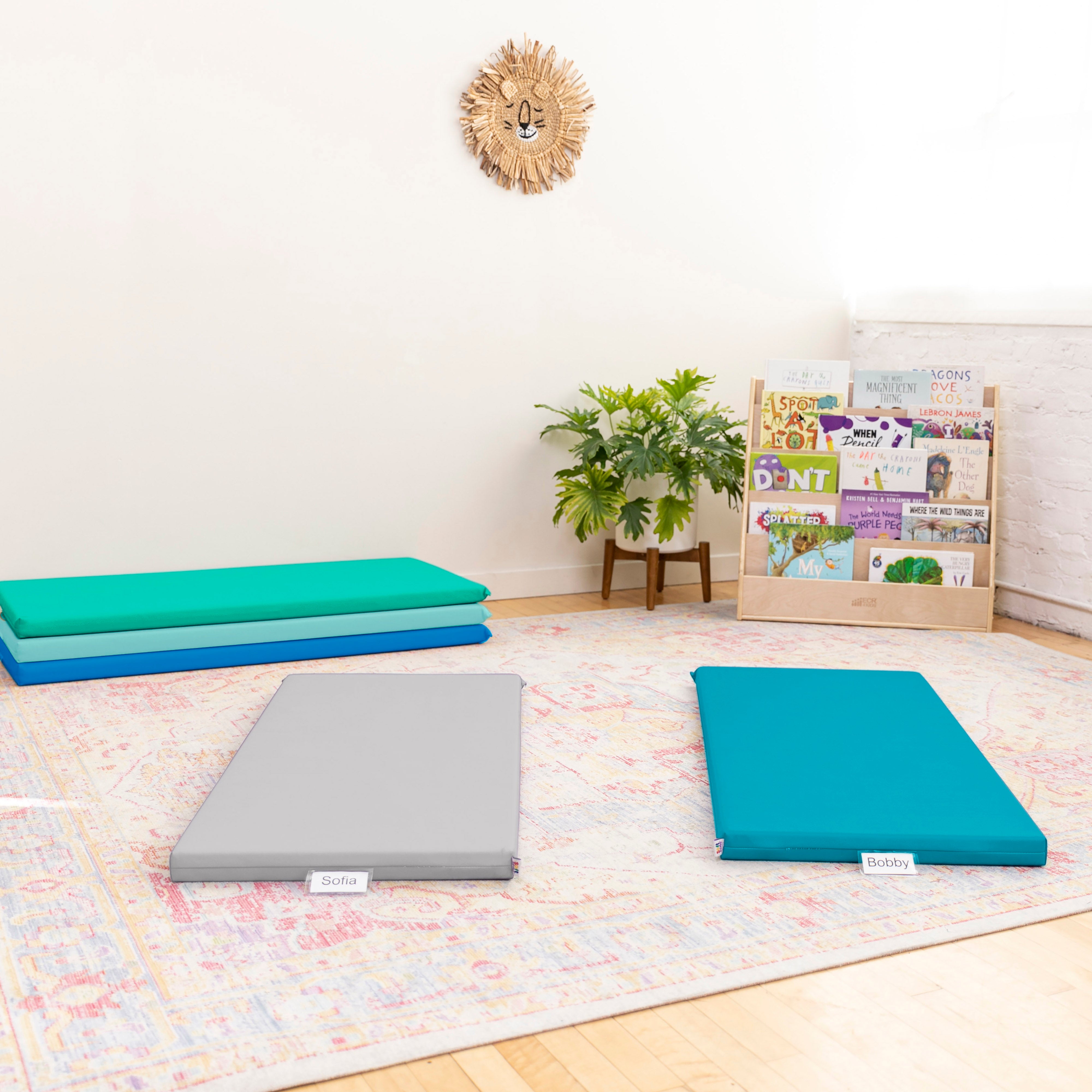 Rainbow Rest Mat with Name Tag, 5-Piece