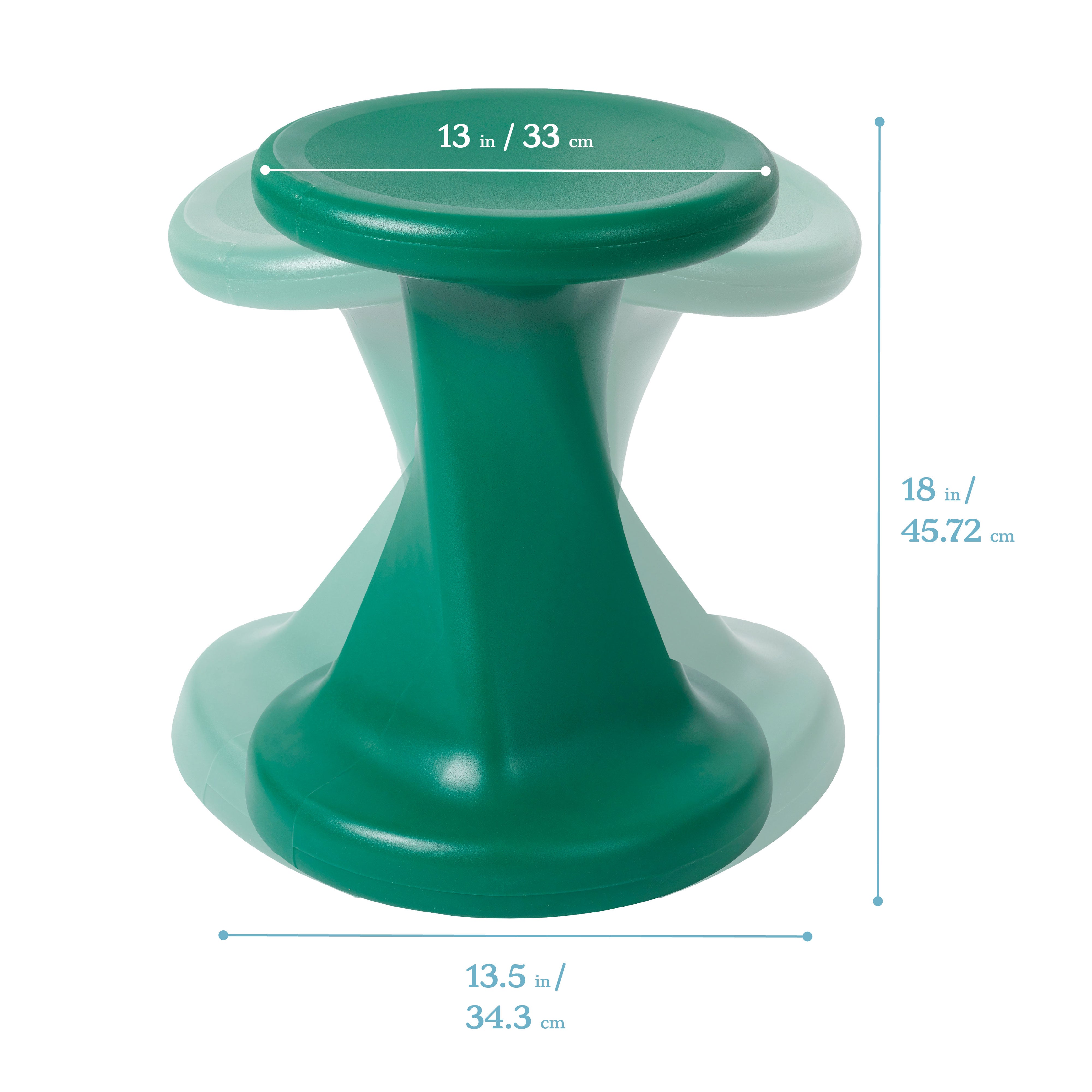 Twist Wobble Stool, 18in Seat Height