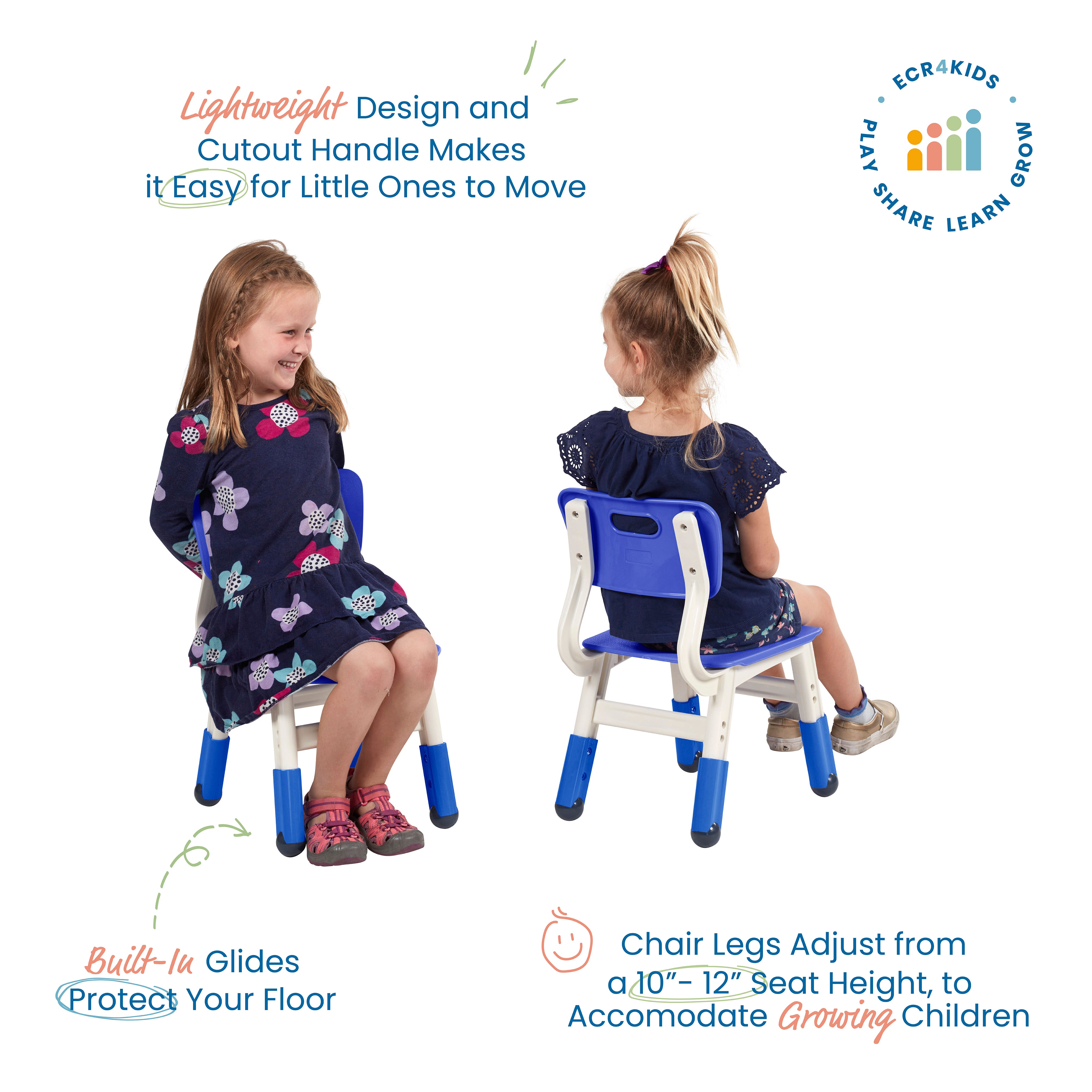 Classroom Adjustable Chair, 2-Pack