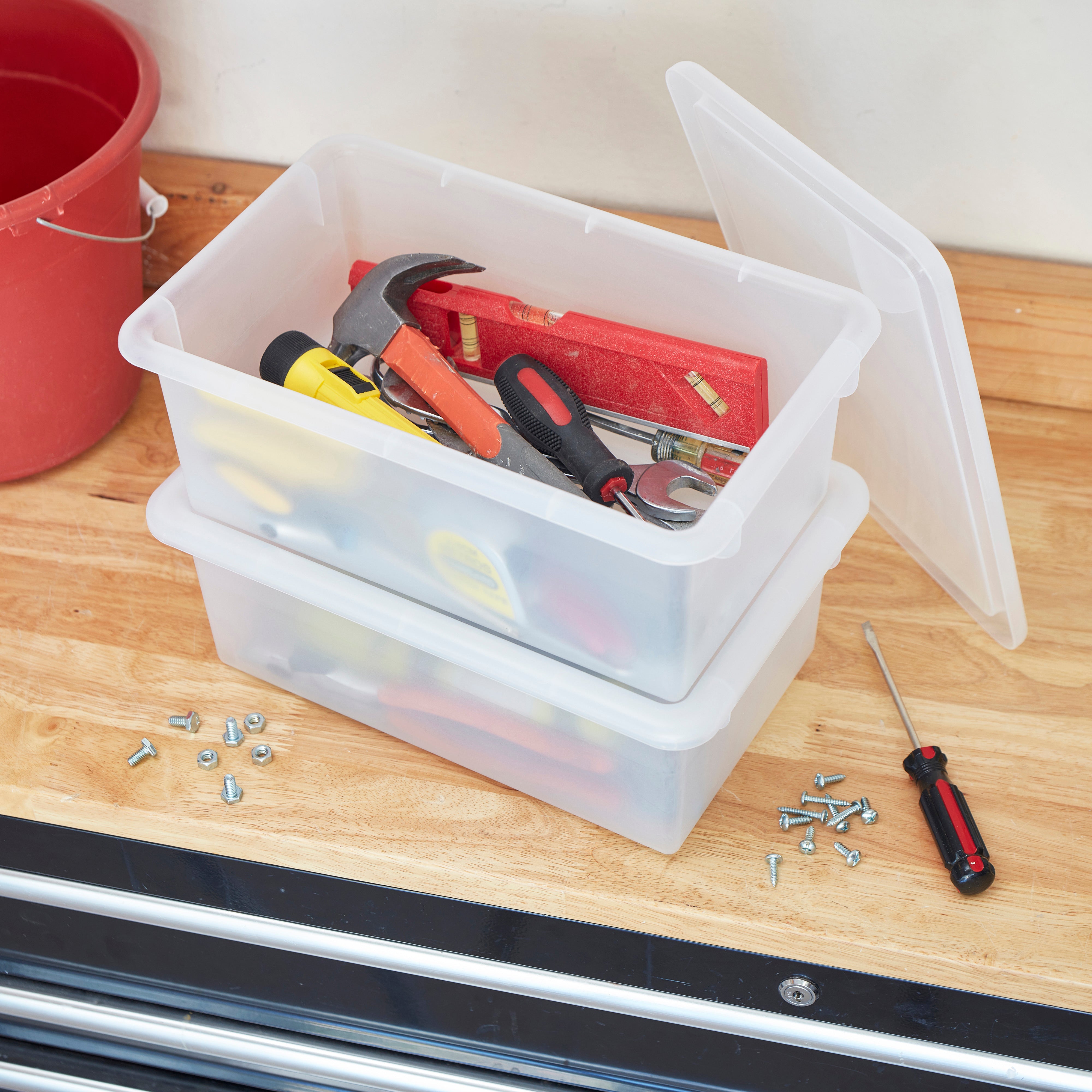 Cubby Storage Bin with Lid, 10-Piece