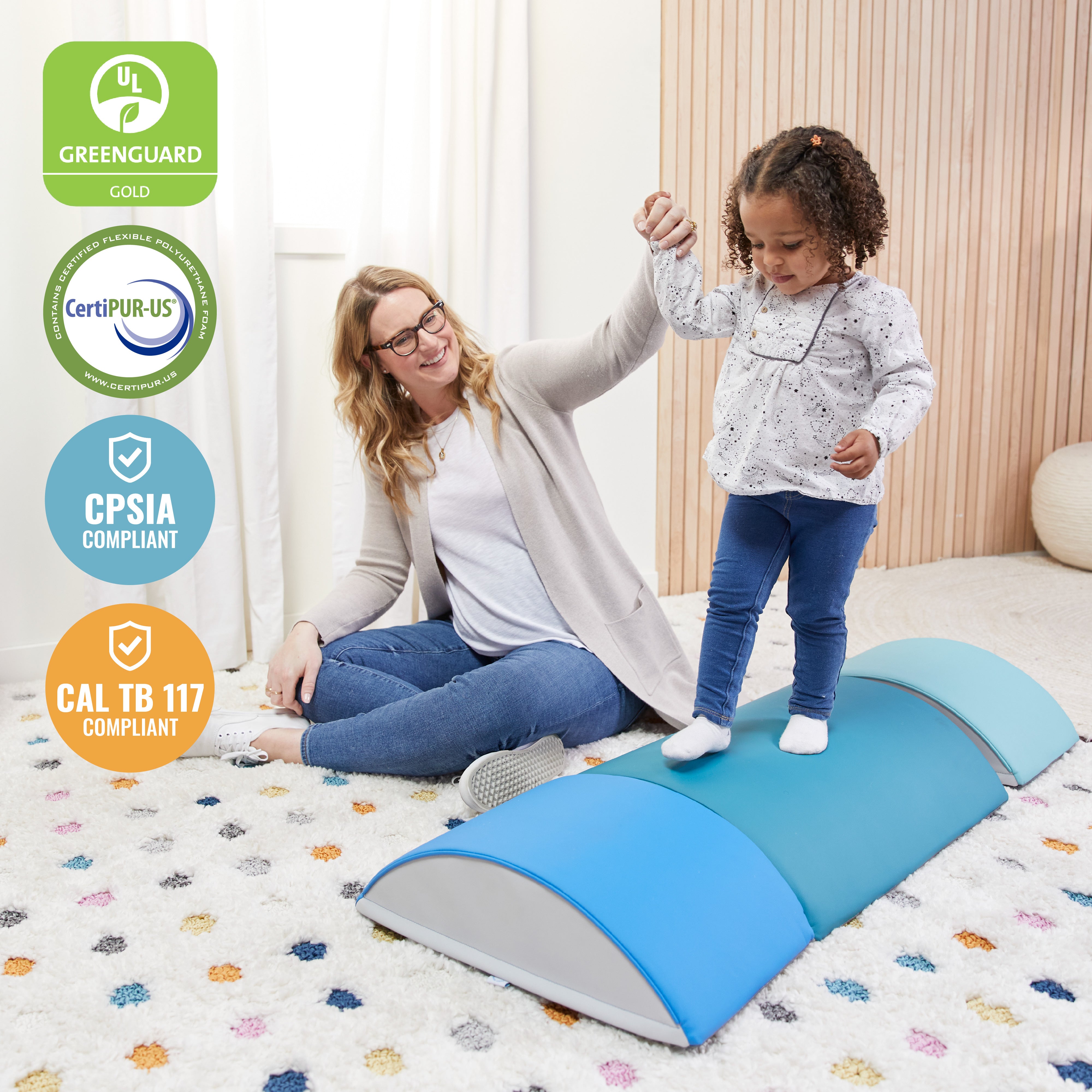 Colorful Log Climber Set, 3-Piece