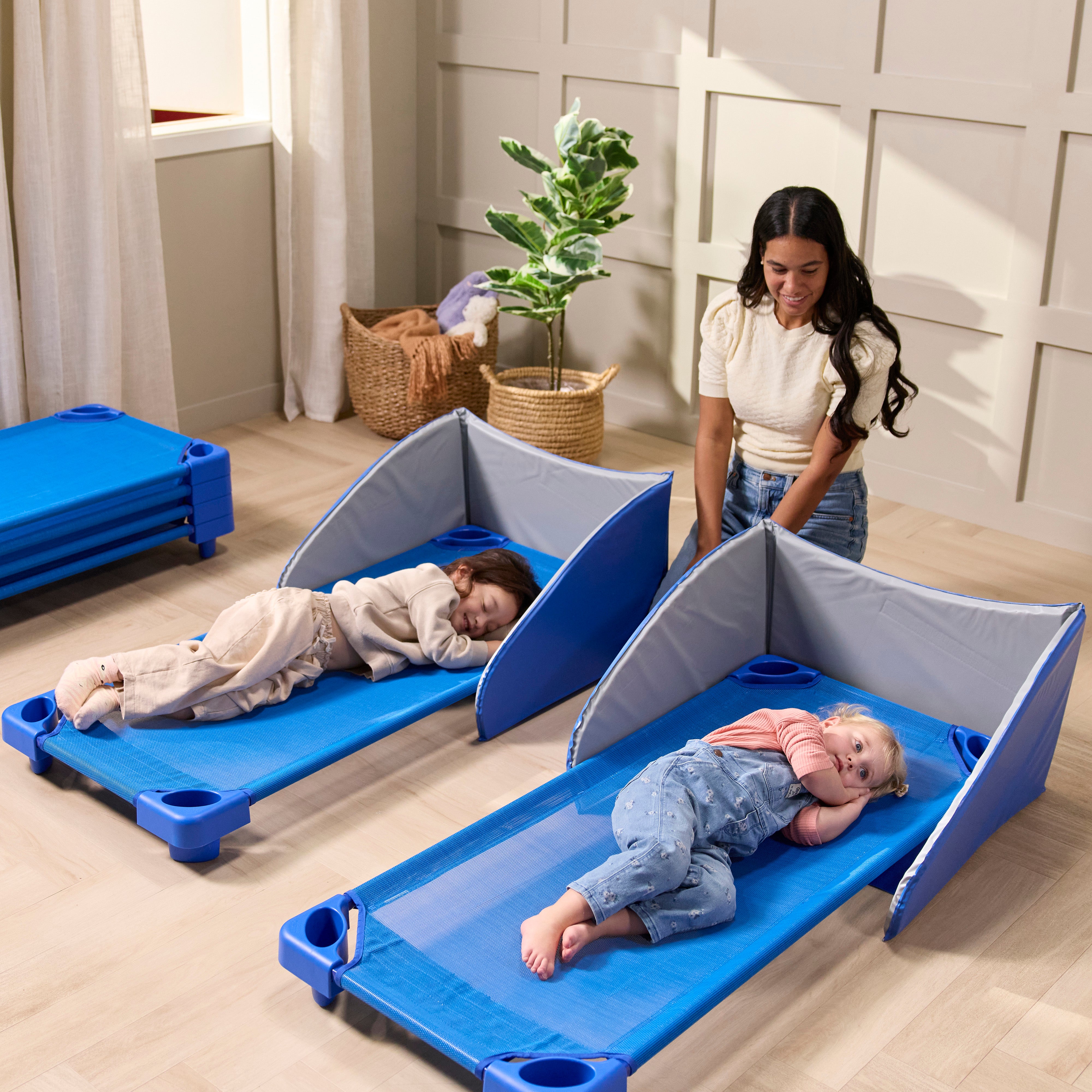 Sleepline Stackable Cots, Ready-to-Assemble, 6-Pack