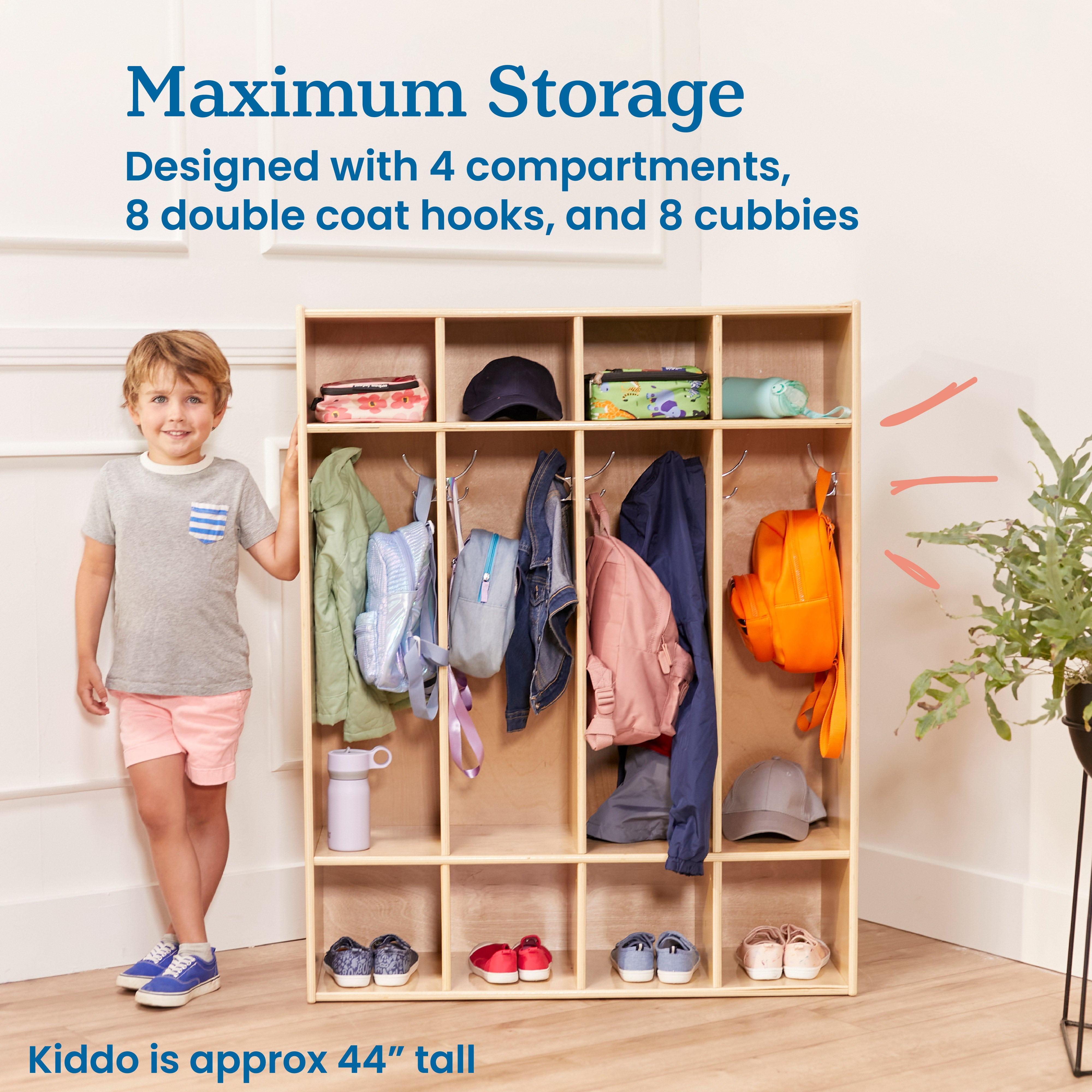 Streamline 4-Section Coat Locker