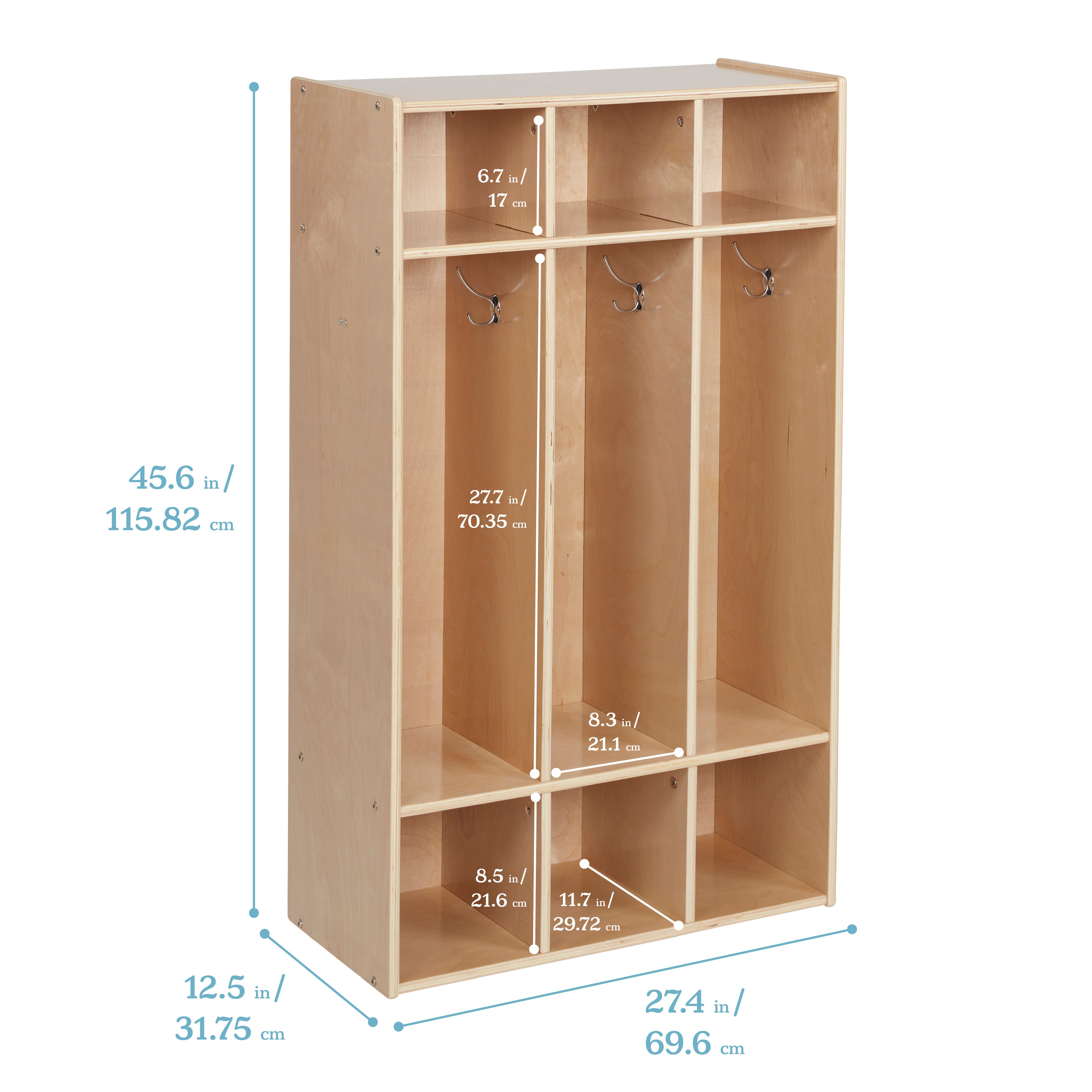 Streamline 3-Section Coat Locker