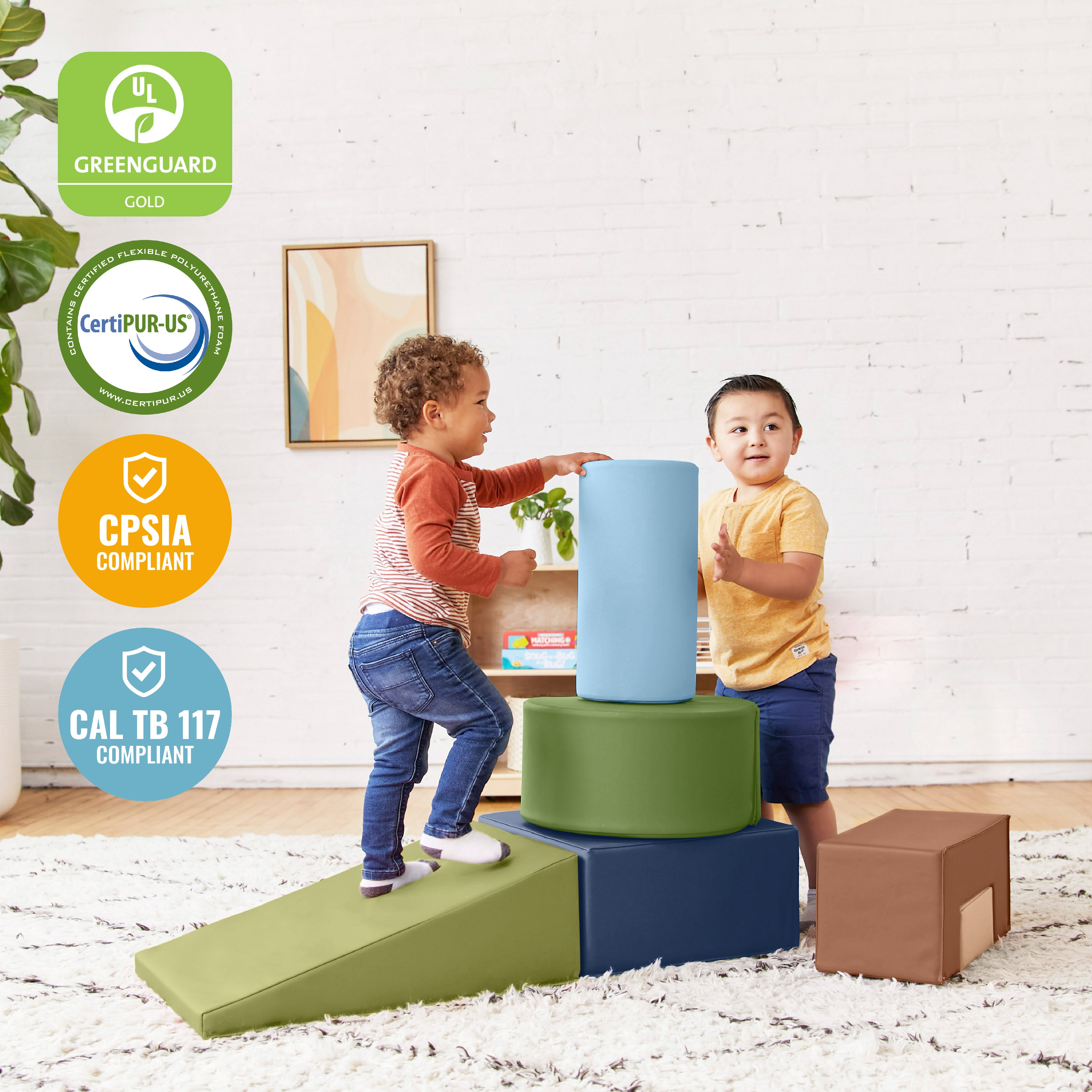 SoftZone Crawl and Climb Playtime Playset, 6-Piece