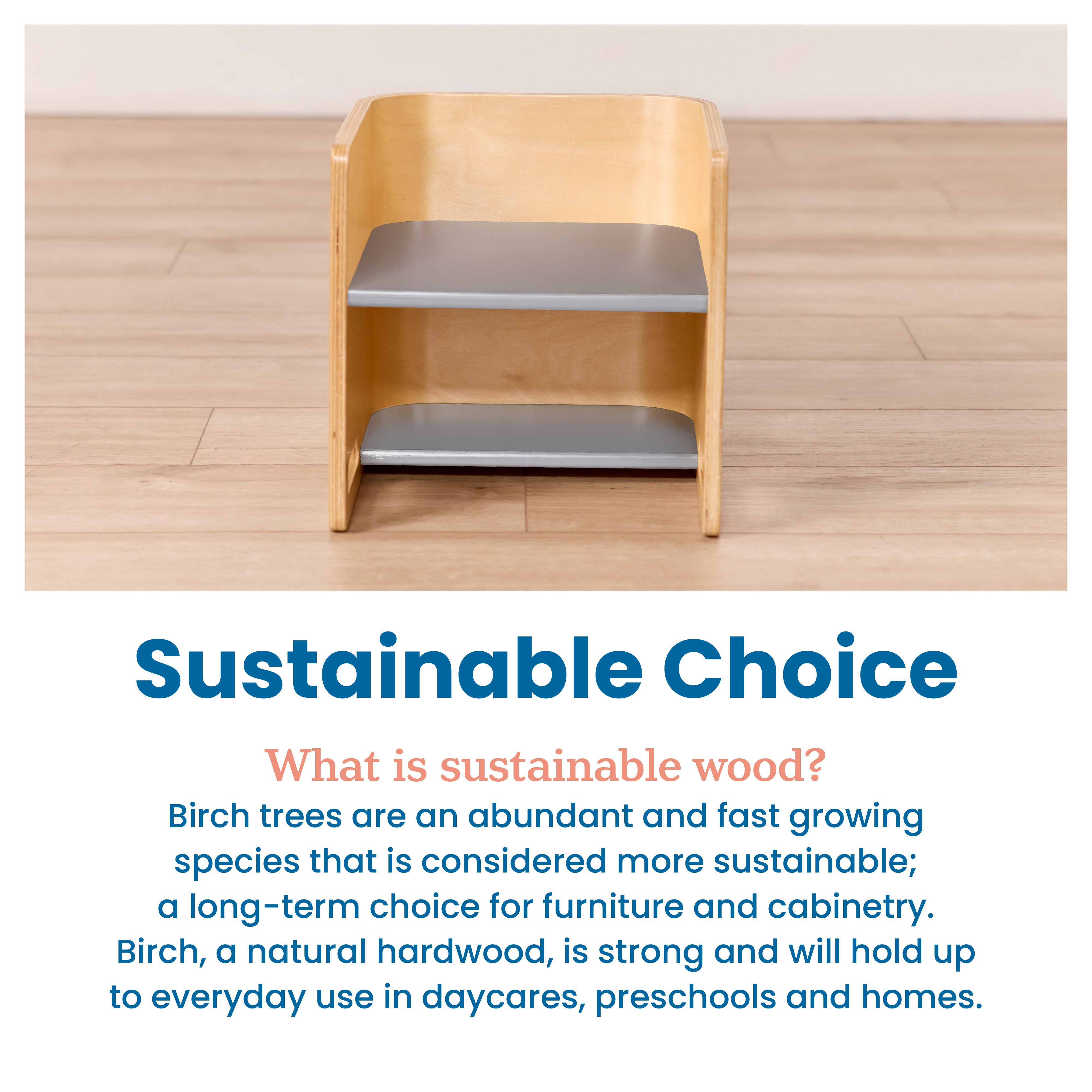 Bentwood Multipurpose Cube Chair