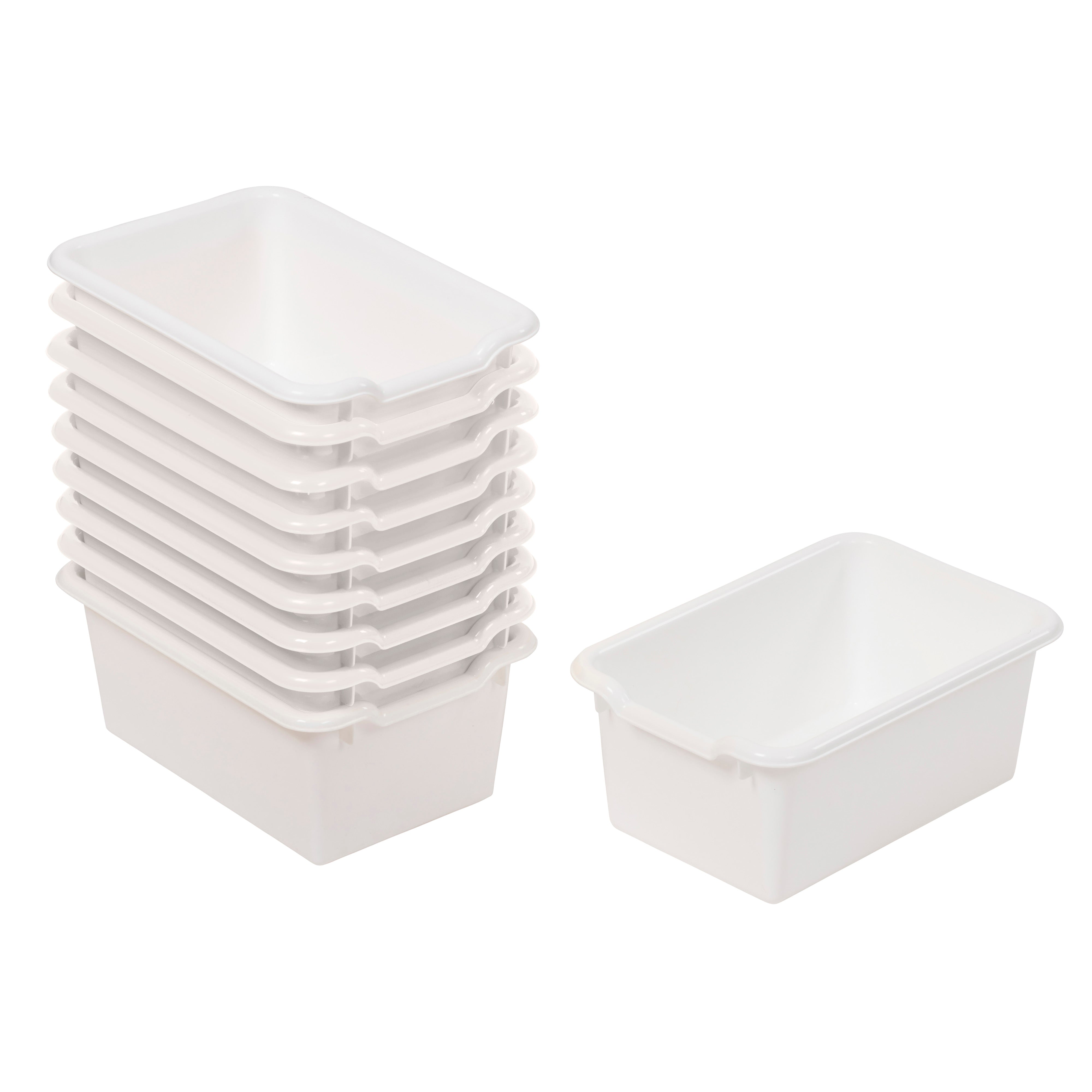 Scoop Front Storage Bins, 10-Piece