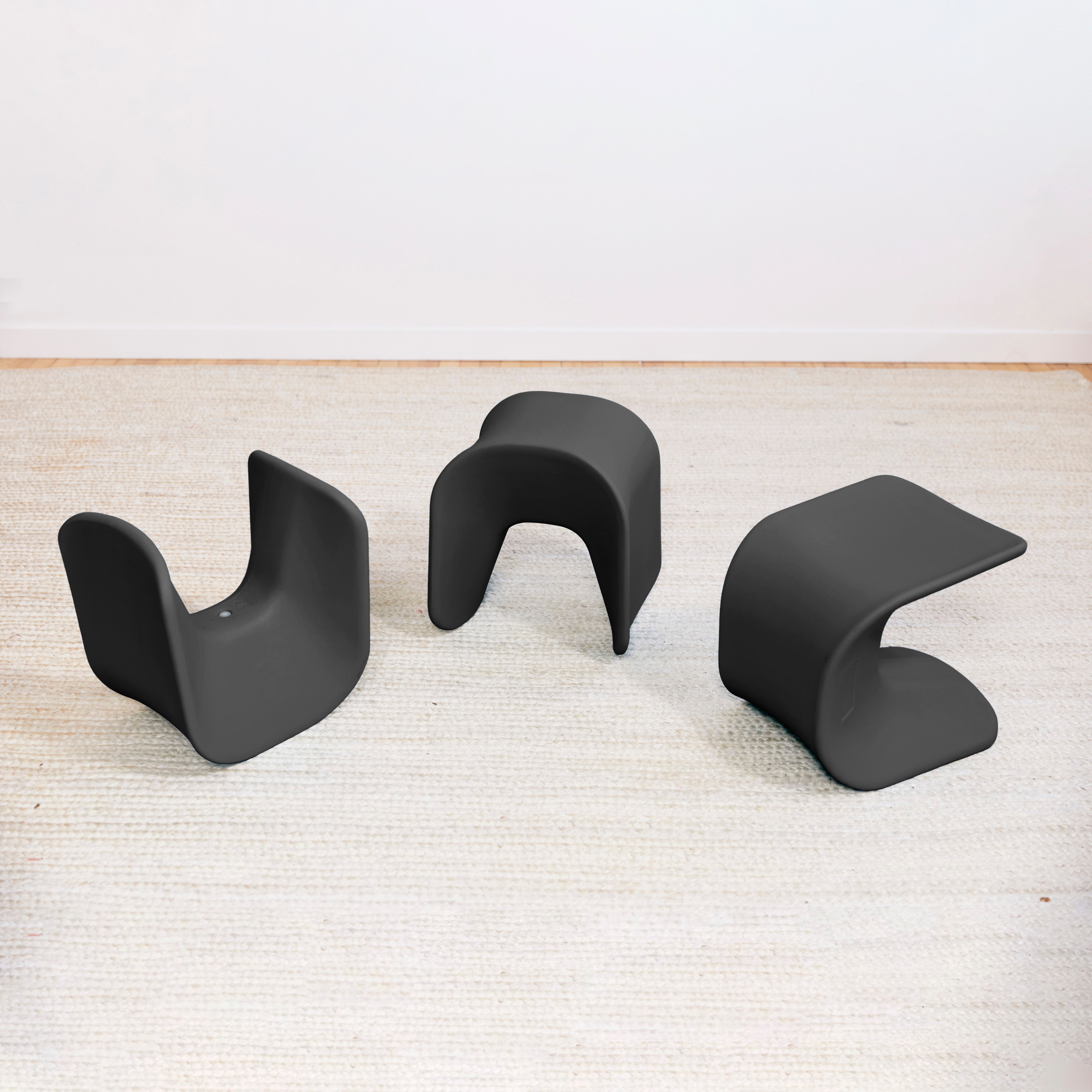 Wave Seat, 14in - 15.1in Seat Height, 2-Pack