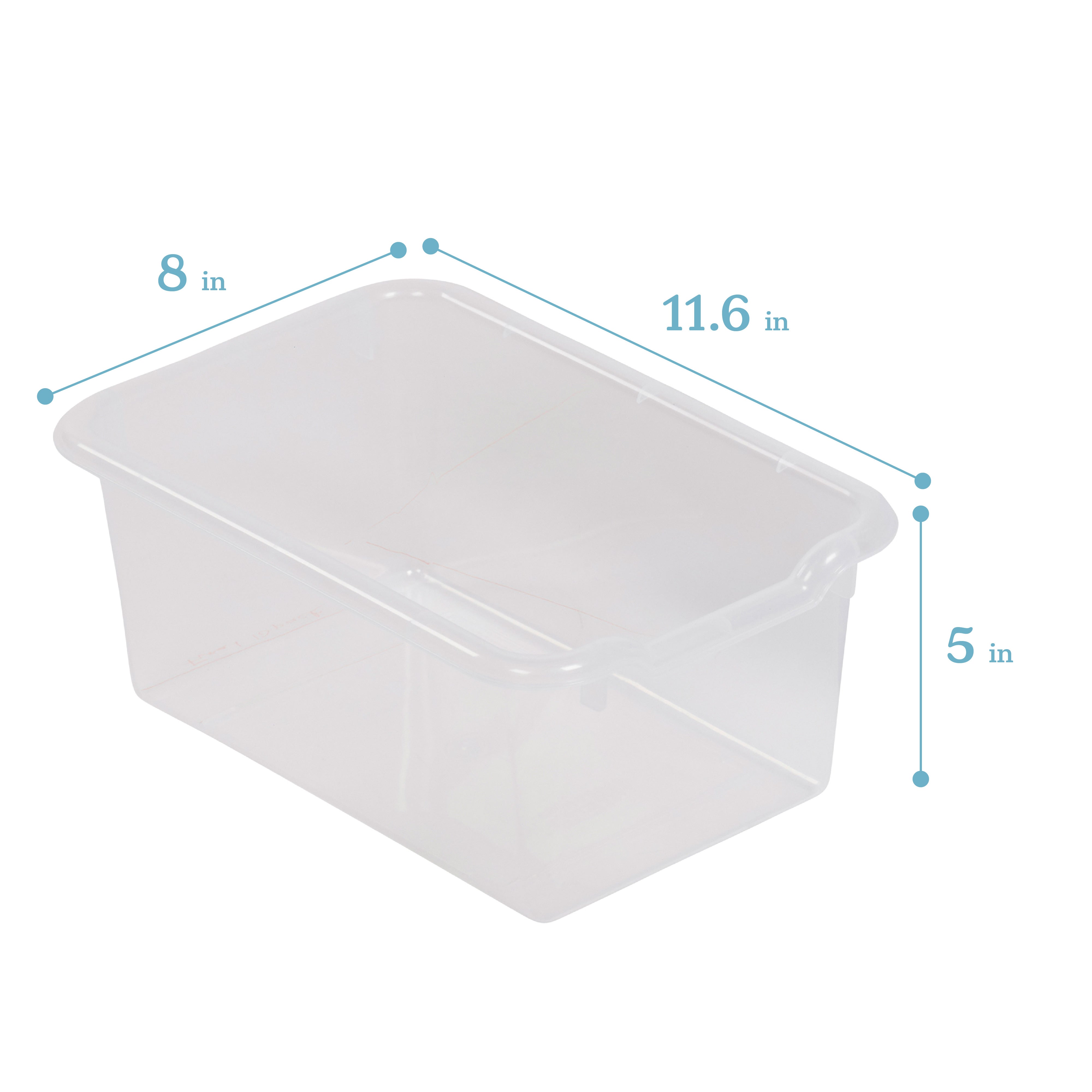 Streamline 10 Cubby Tray Cabinet with 10 Scoop Front Storage Bins, 2x5, Grey Wash