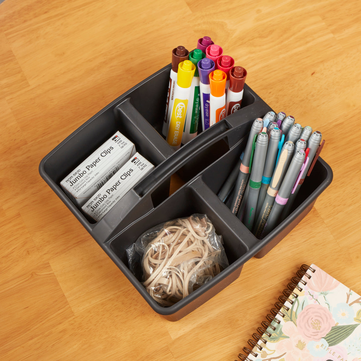 4-Compartment Medium Plastic Caddy, 6-Pack