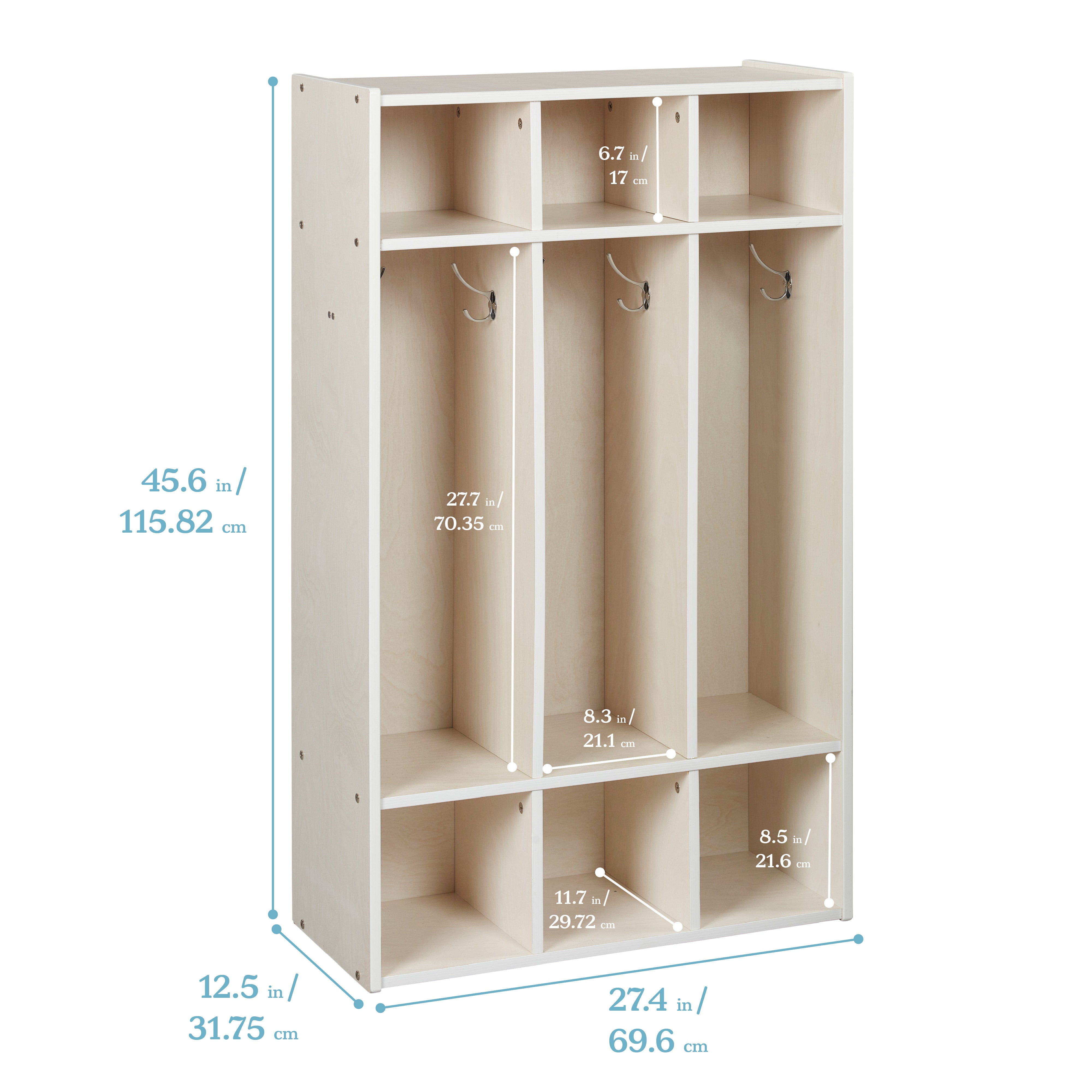 Streamline 3-Section Coat Locker