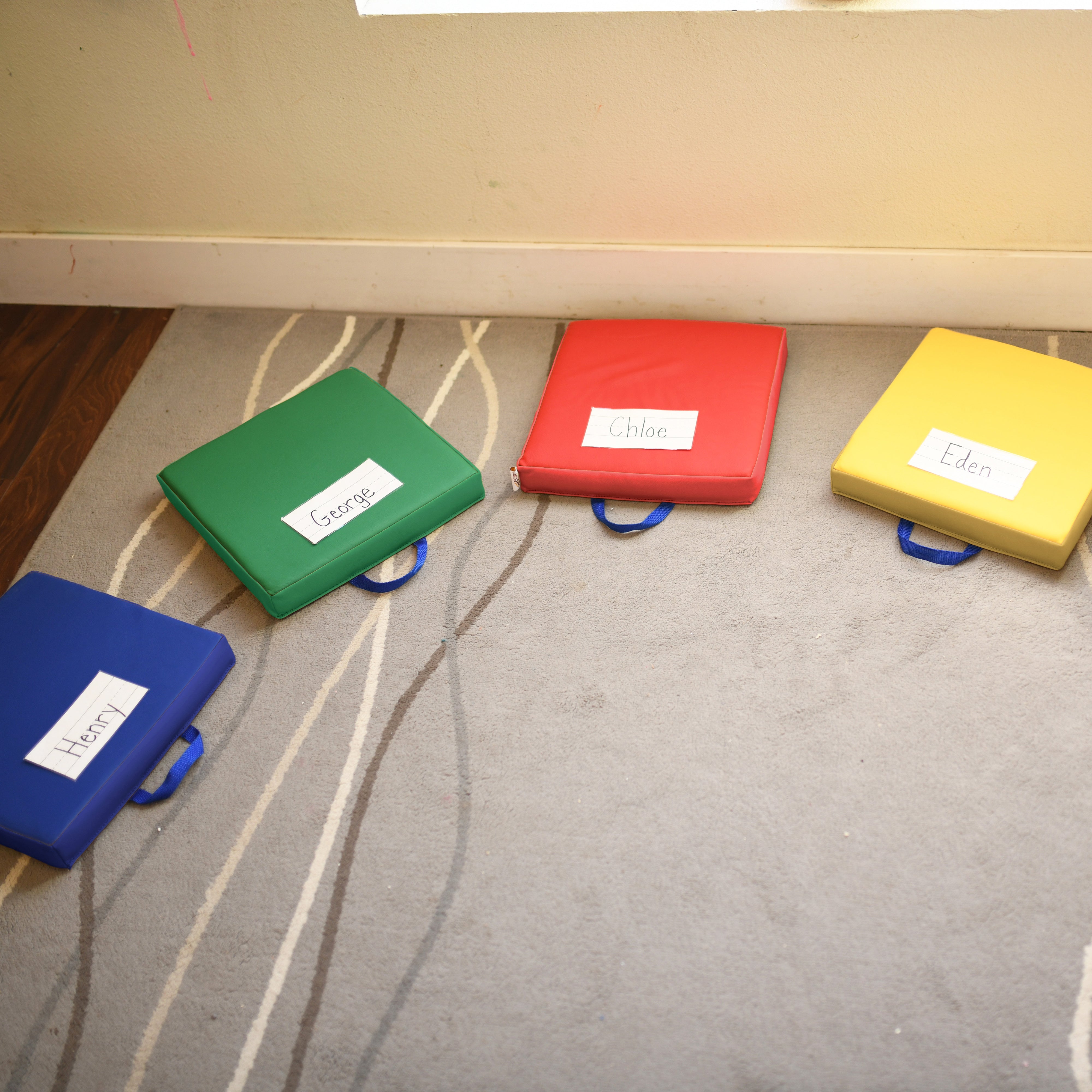 Floor Cushions, Square, 6-Piece