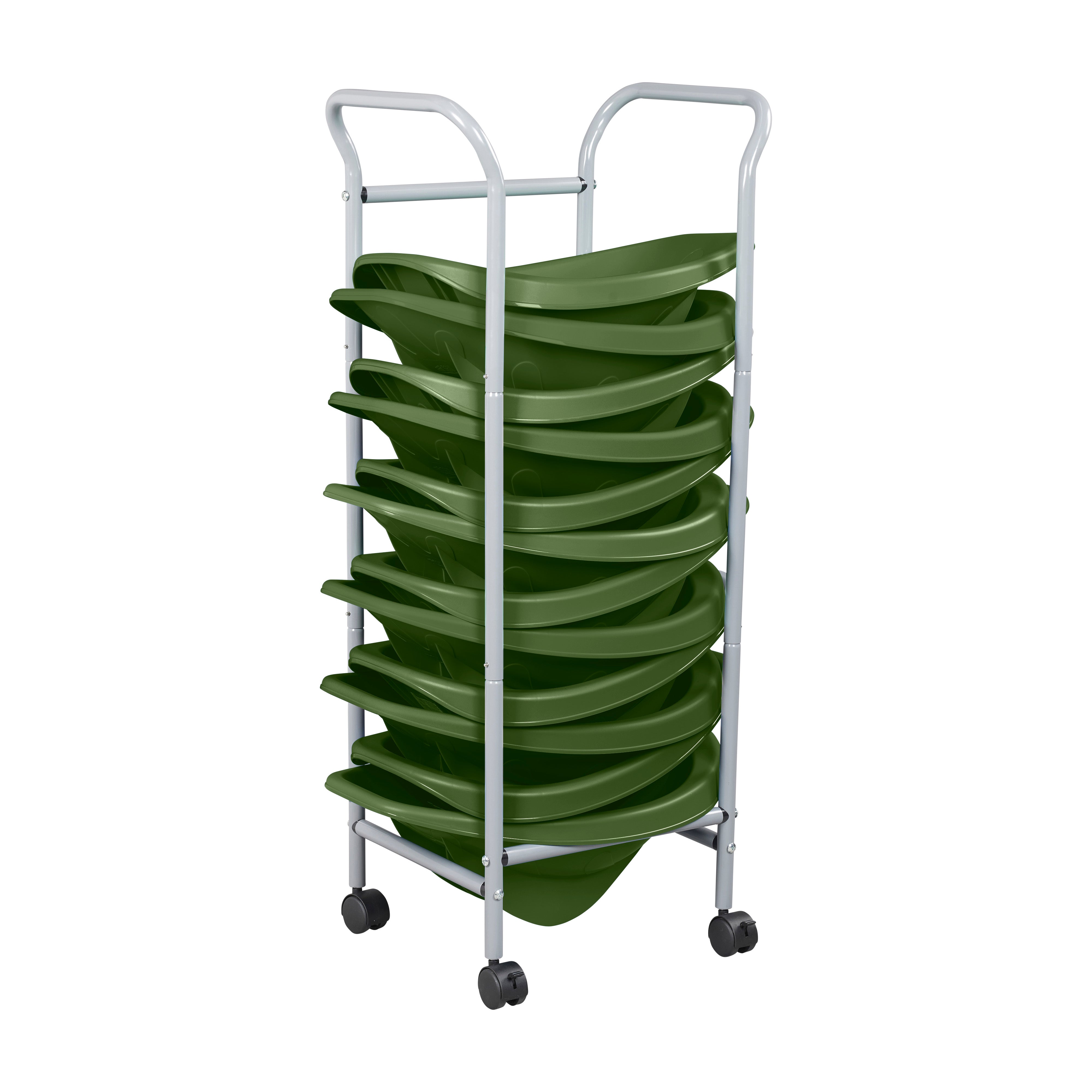 Leaf Floor Seats with Mobile Leaf Seat Cart, 12-Piece