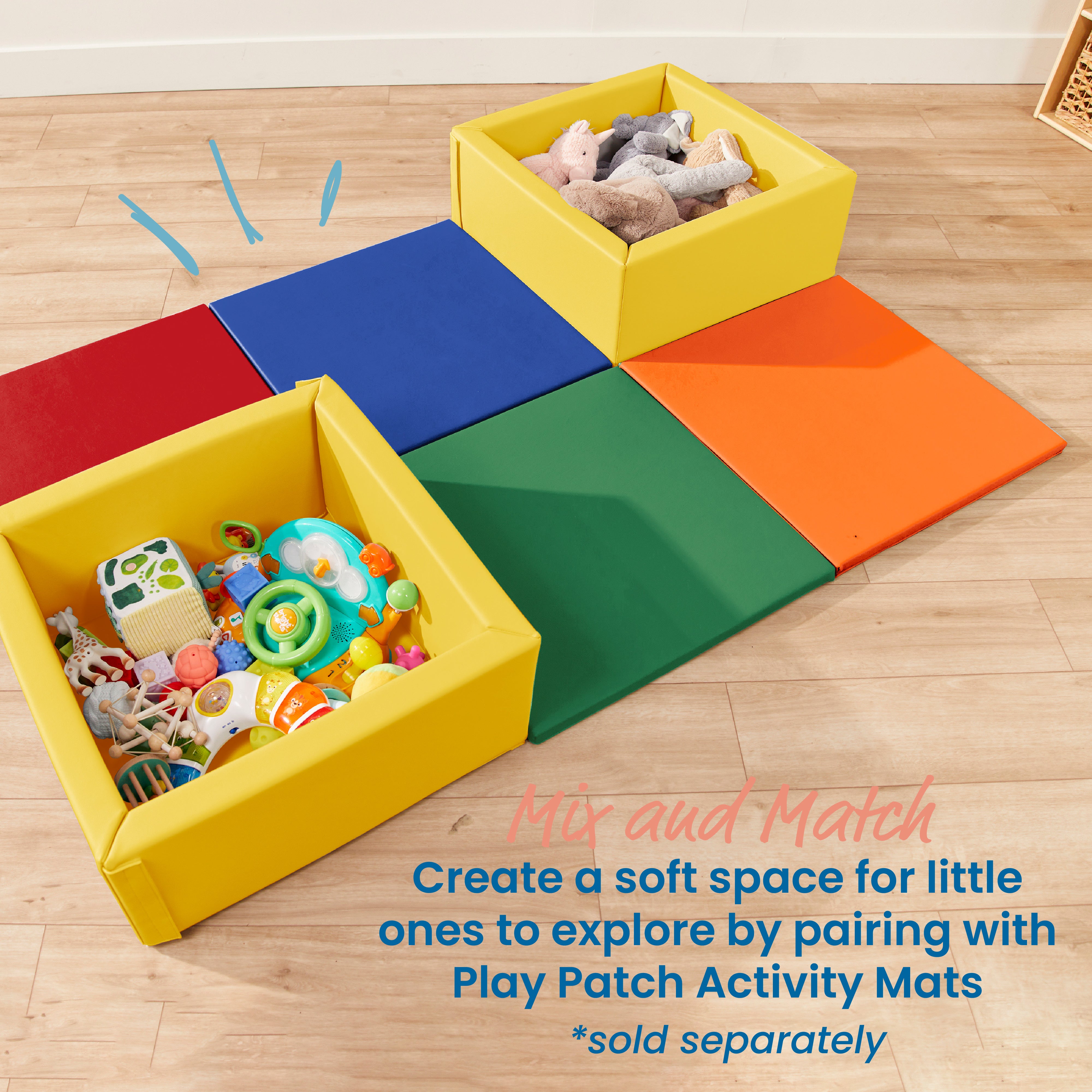 Play Patch Toy Bins, 2-Pack