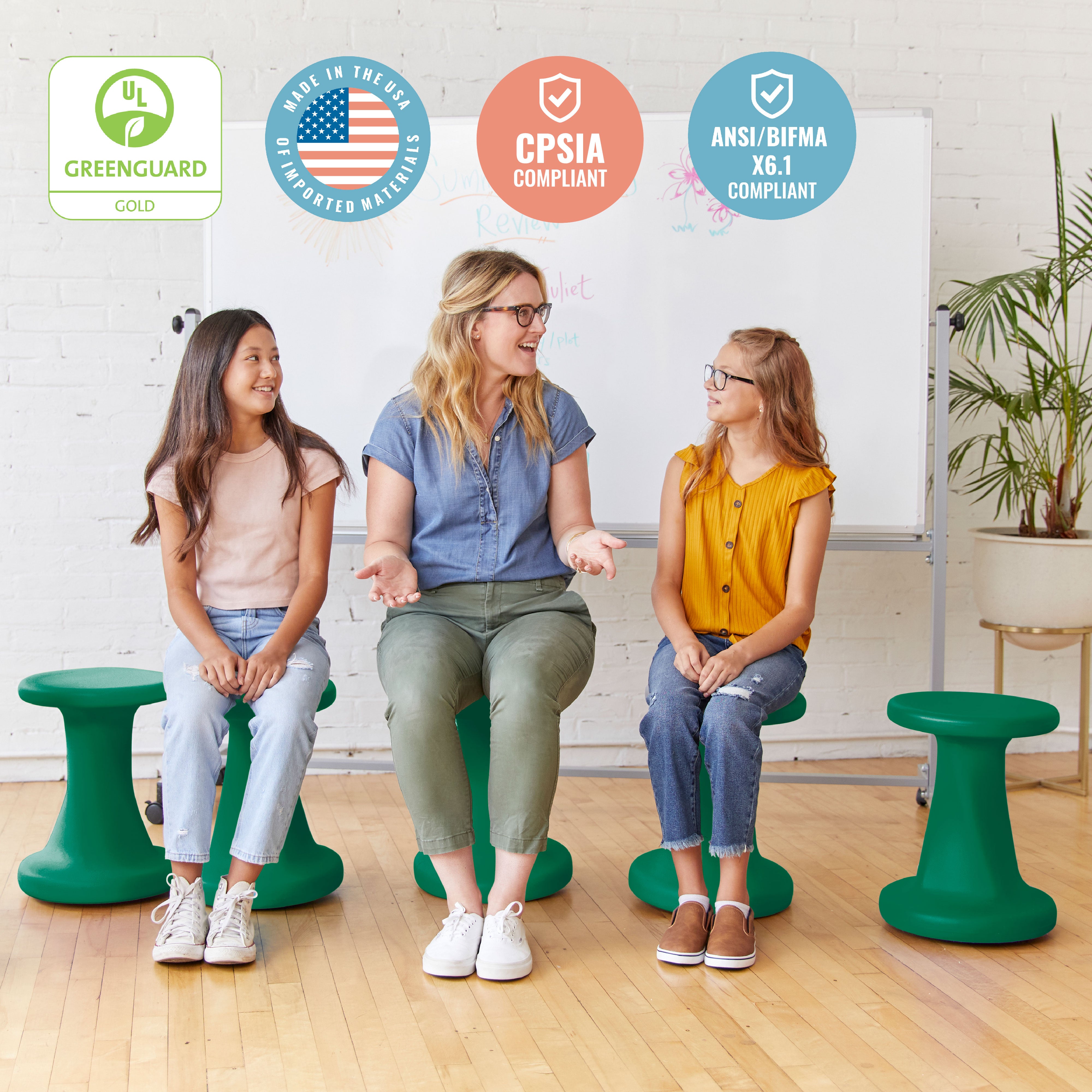 Twist Wobble Stool, 18in Seat Height