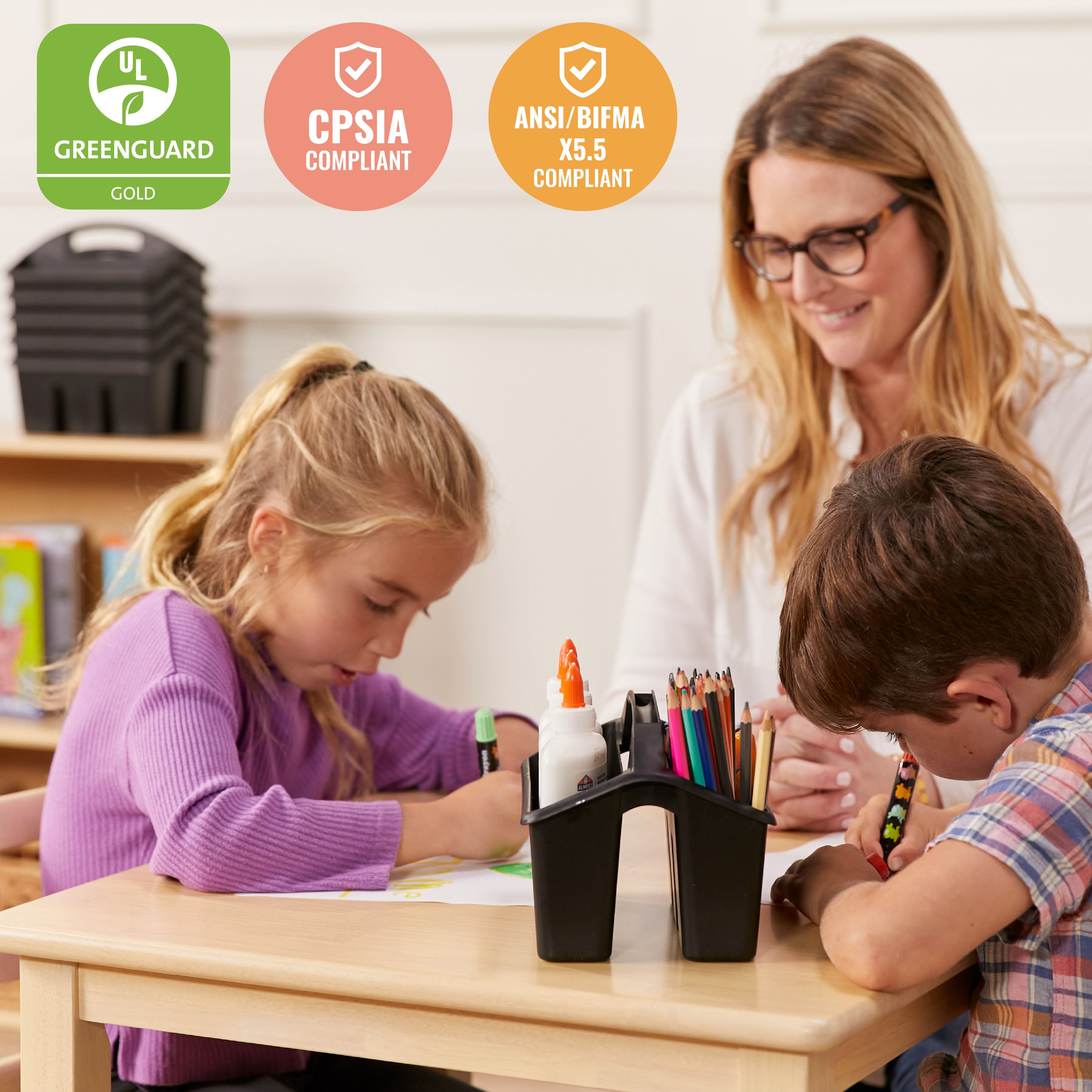 24in Square Hardwood Table with 22in Legs