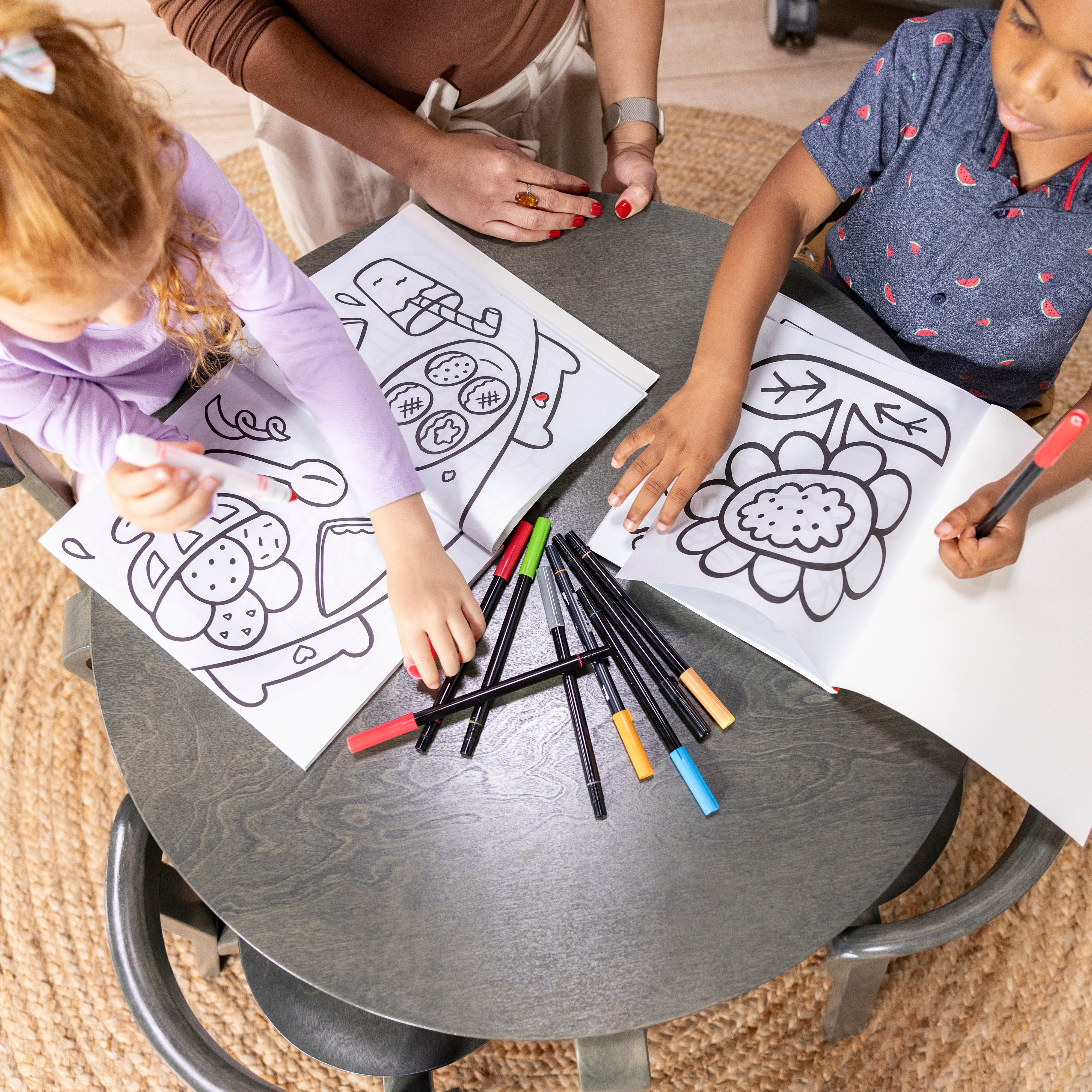 Bentwood Table and Curved Back Chair Set, 5-Piece