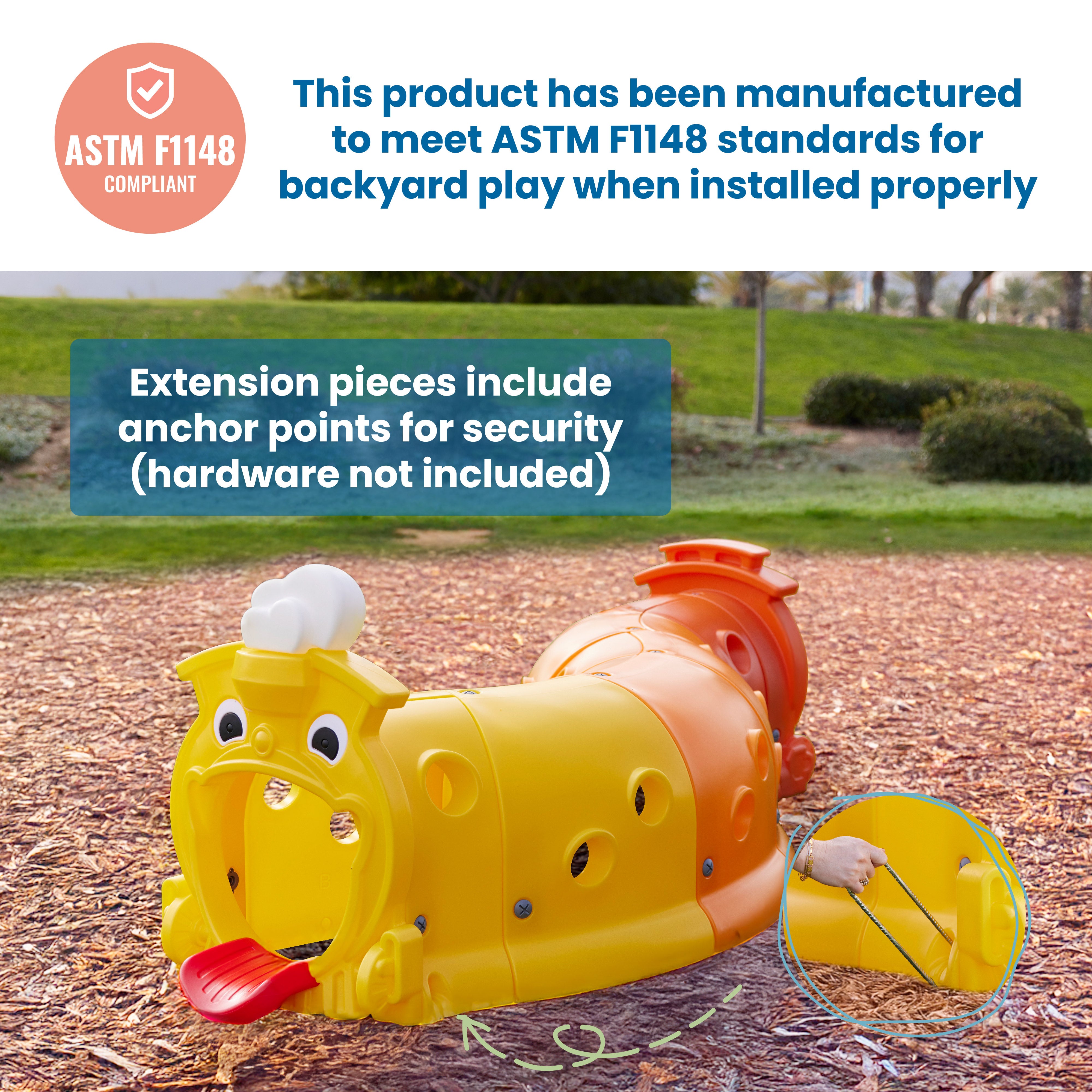 Toby Climb-N-Crawl Train, Head and Caboose