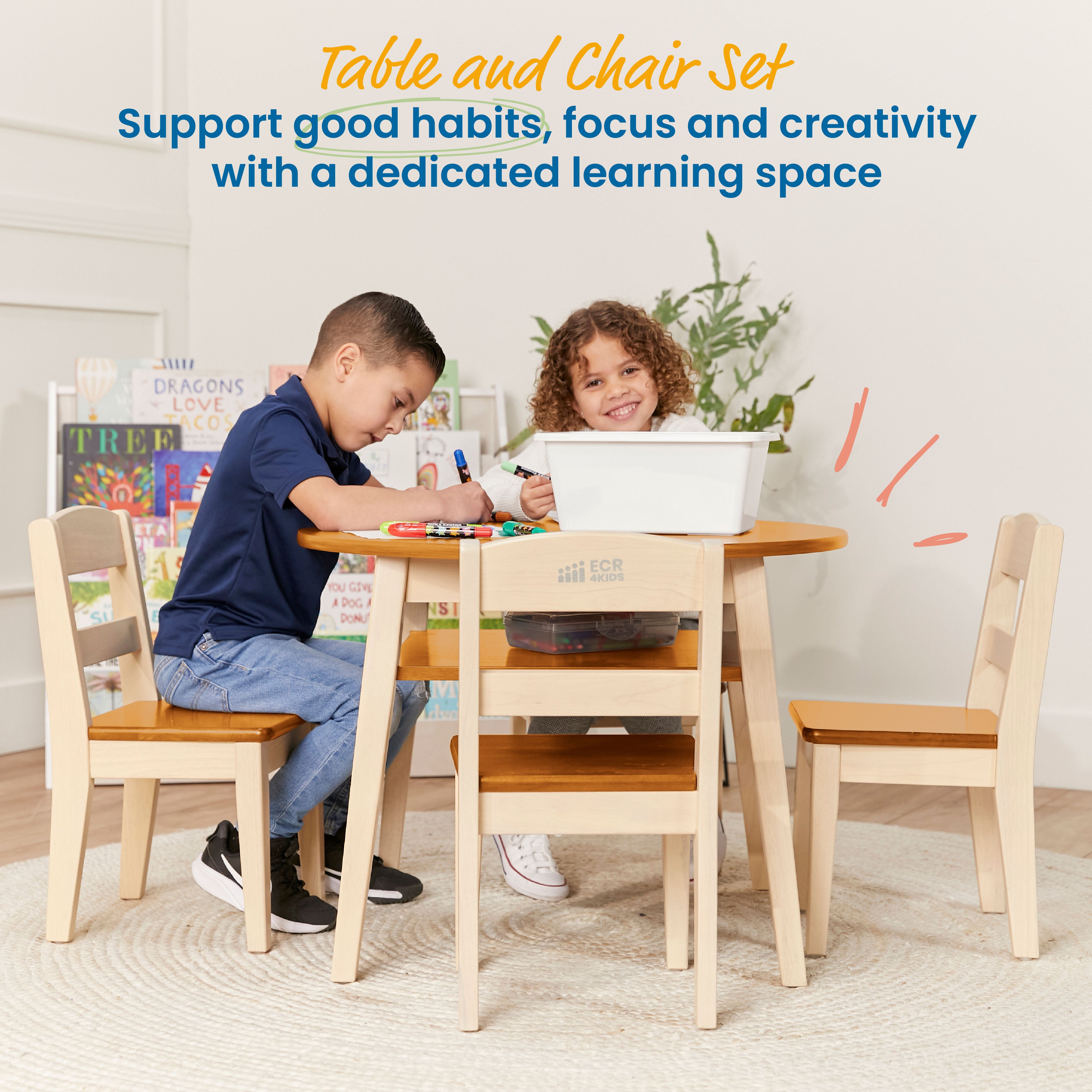 Hideaway Table and Chair Set, 5-Piece