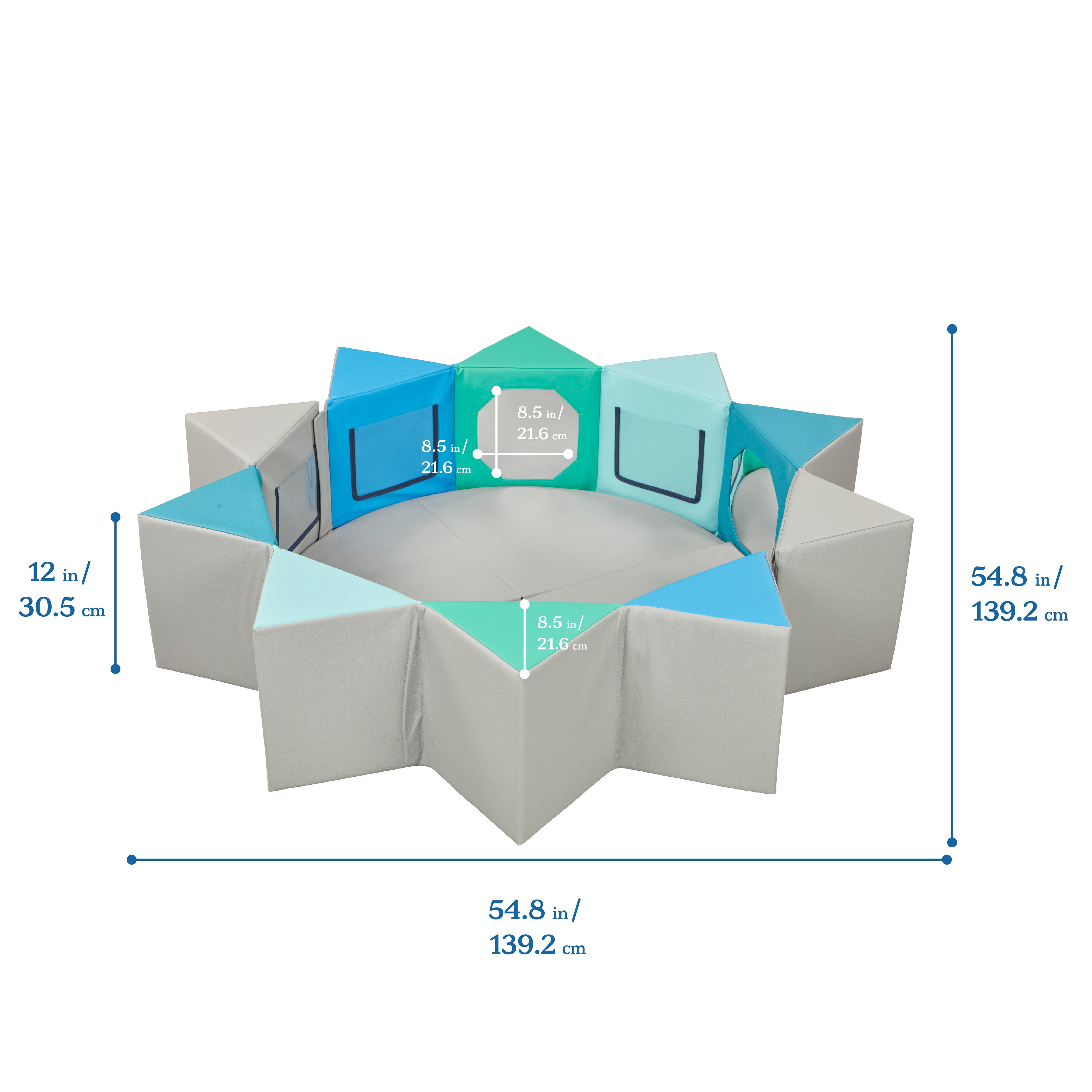 Wall of Mirrors Activity Center and Play Mat, 3-Piece