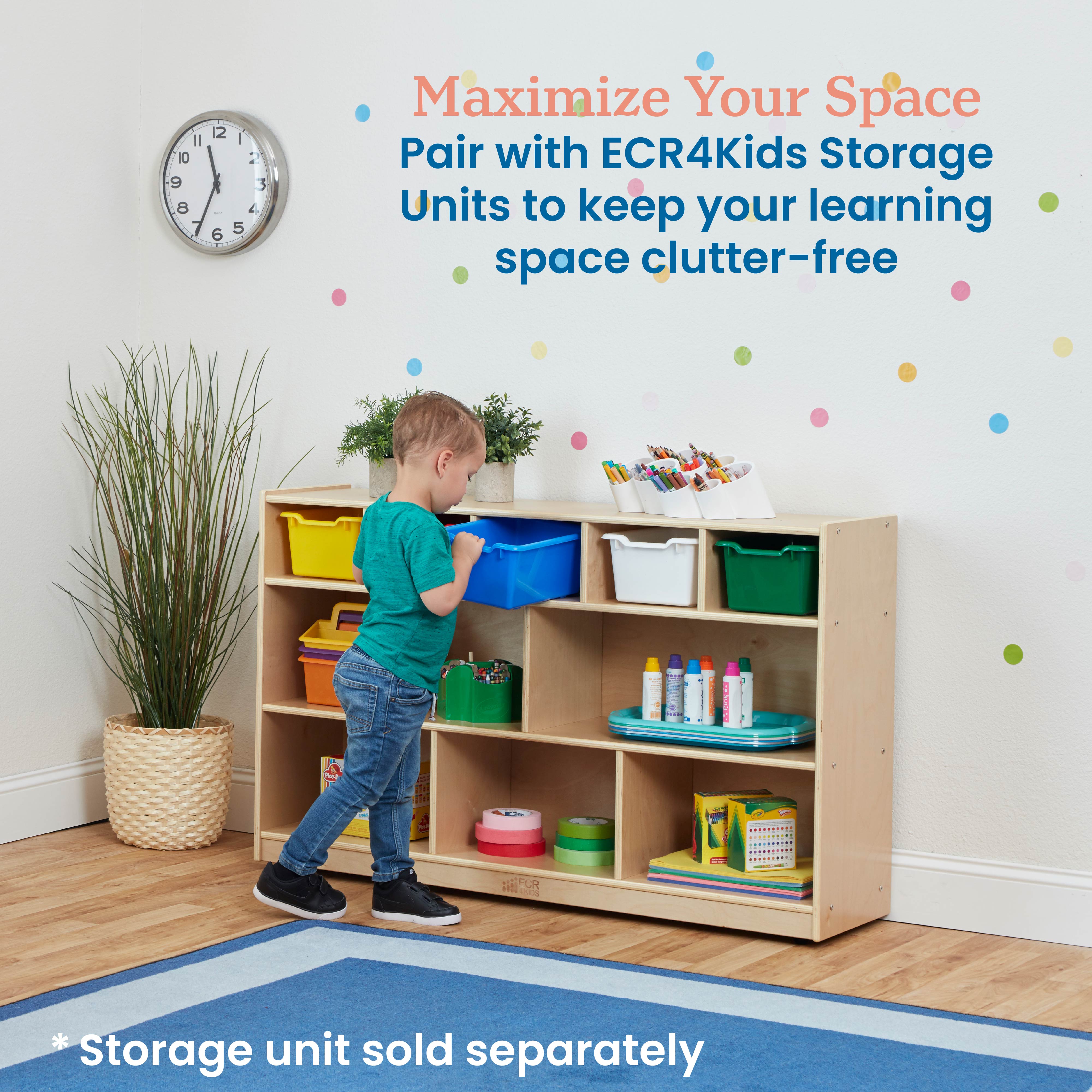 Scoop Front Storage Bin, 5-Piece