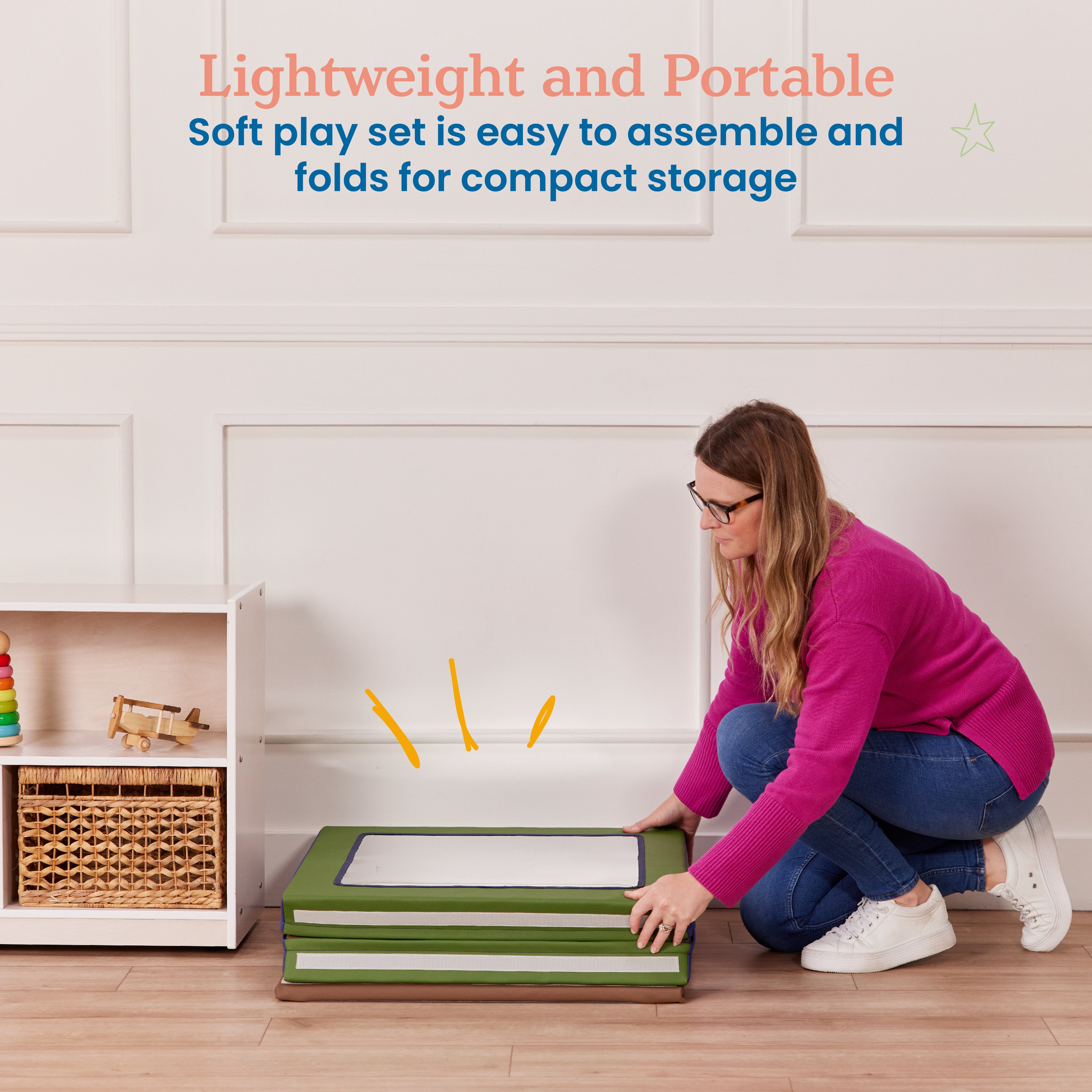 SoftZone Folding Floor Mirror