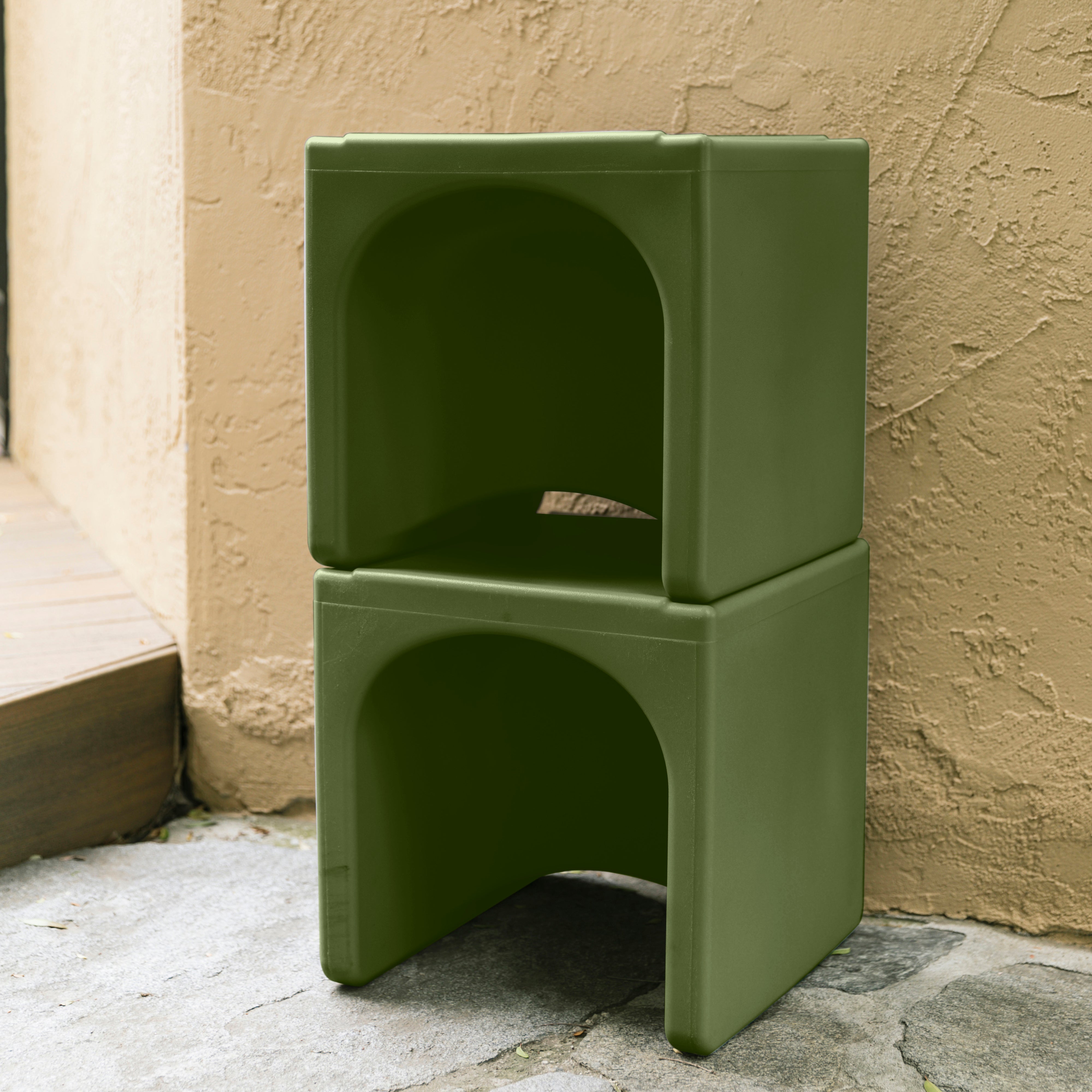 Tri-Me Table and Cube Chair Set, 3-Piece