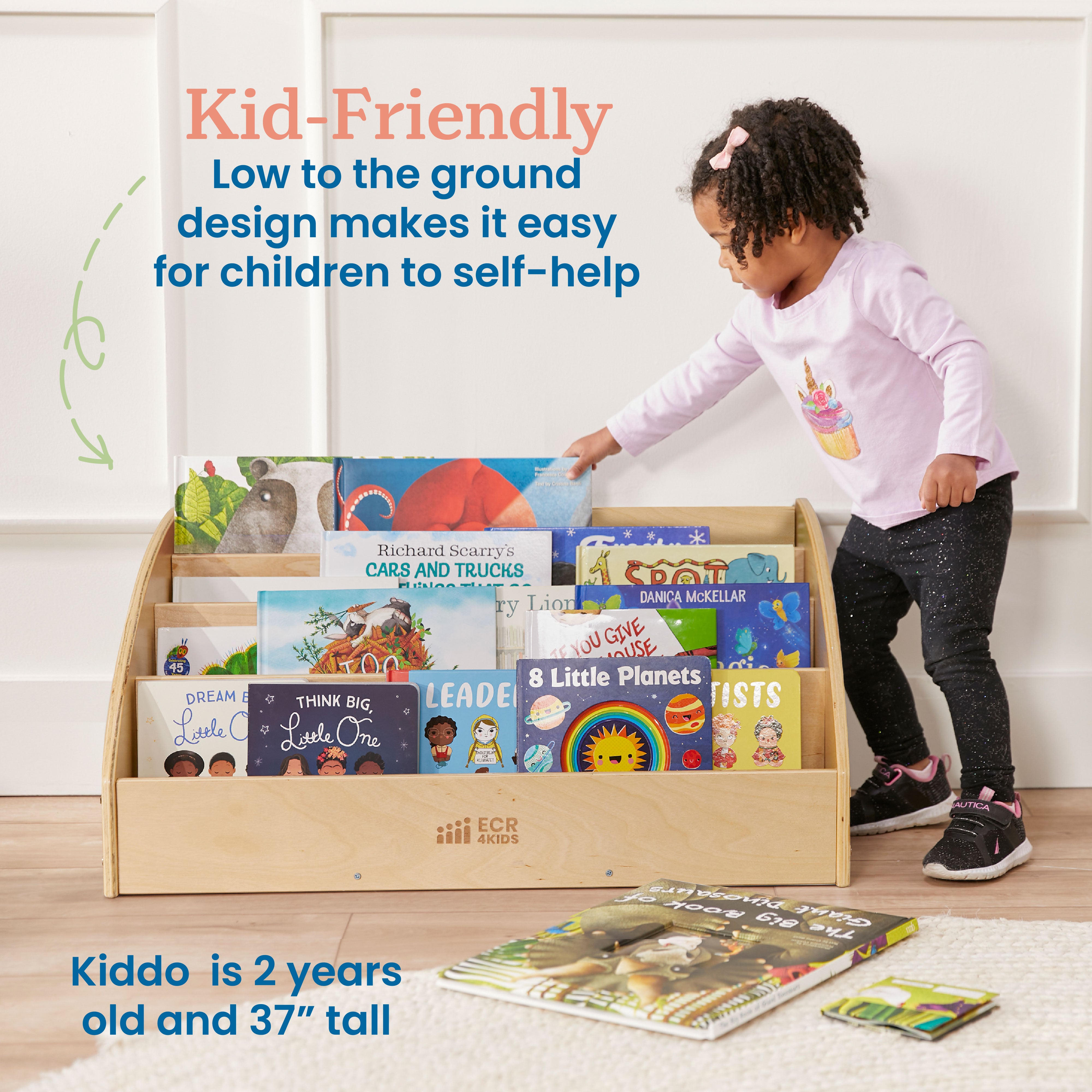 Toddler Book Display, Beginner Bookshelf