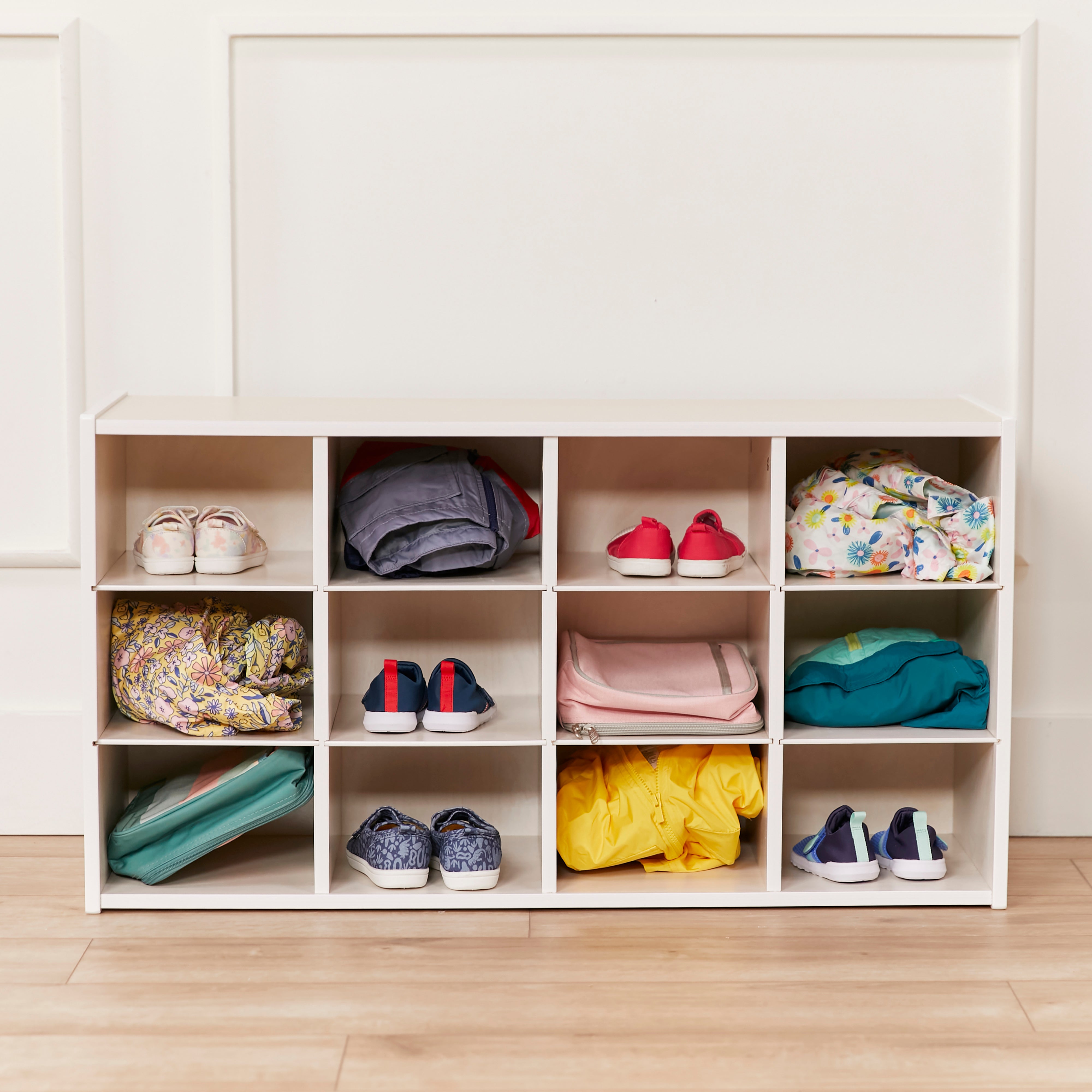 Streamline 12 Cubby Tray Storage Cabinet, 3x4