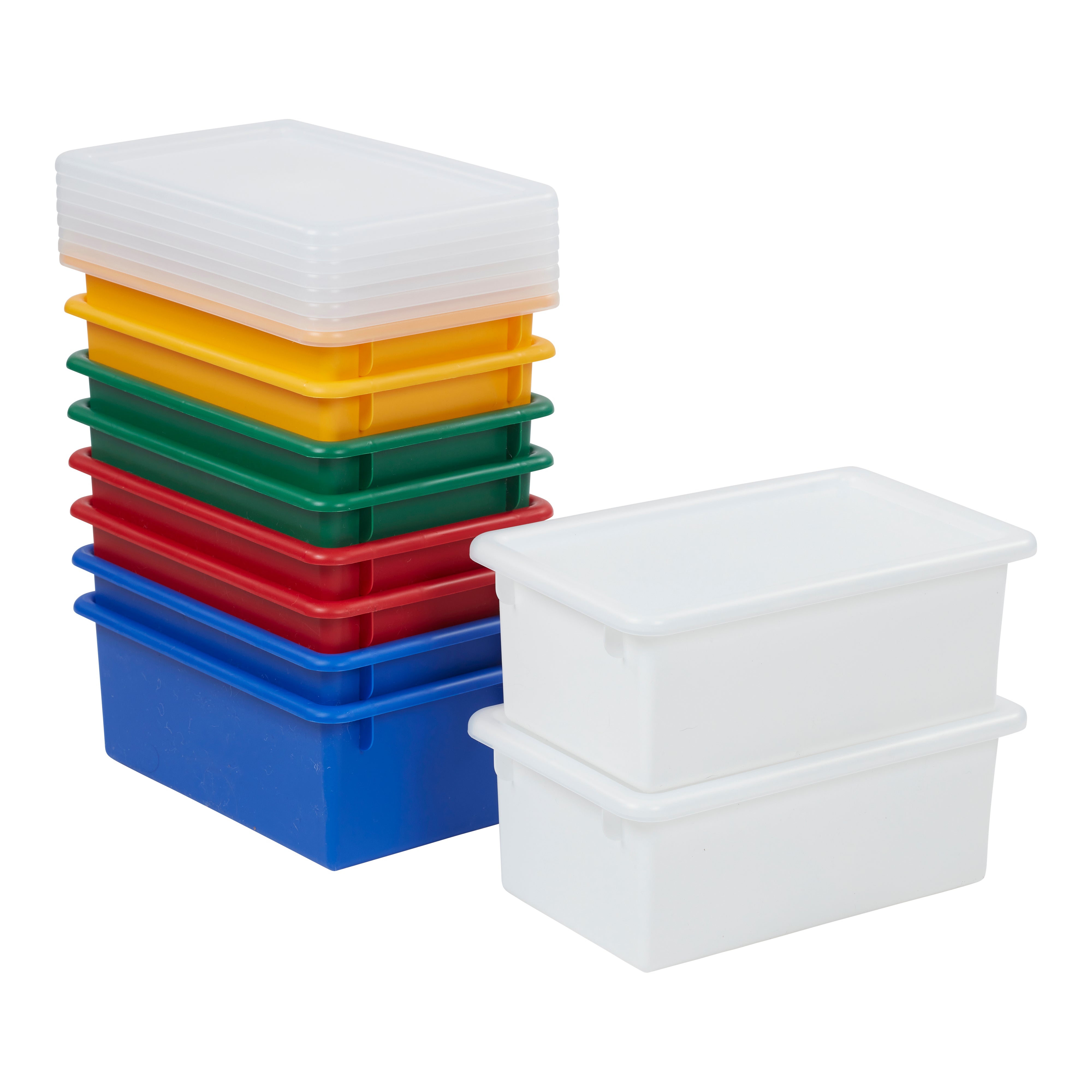 Cubby Storage Bin with Lid, 10-Piece