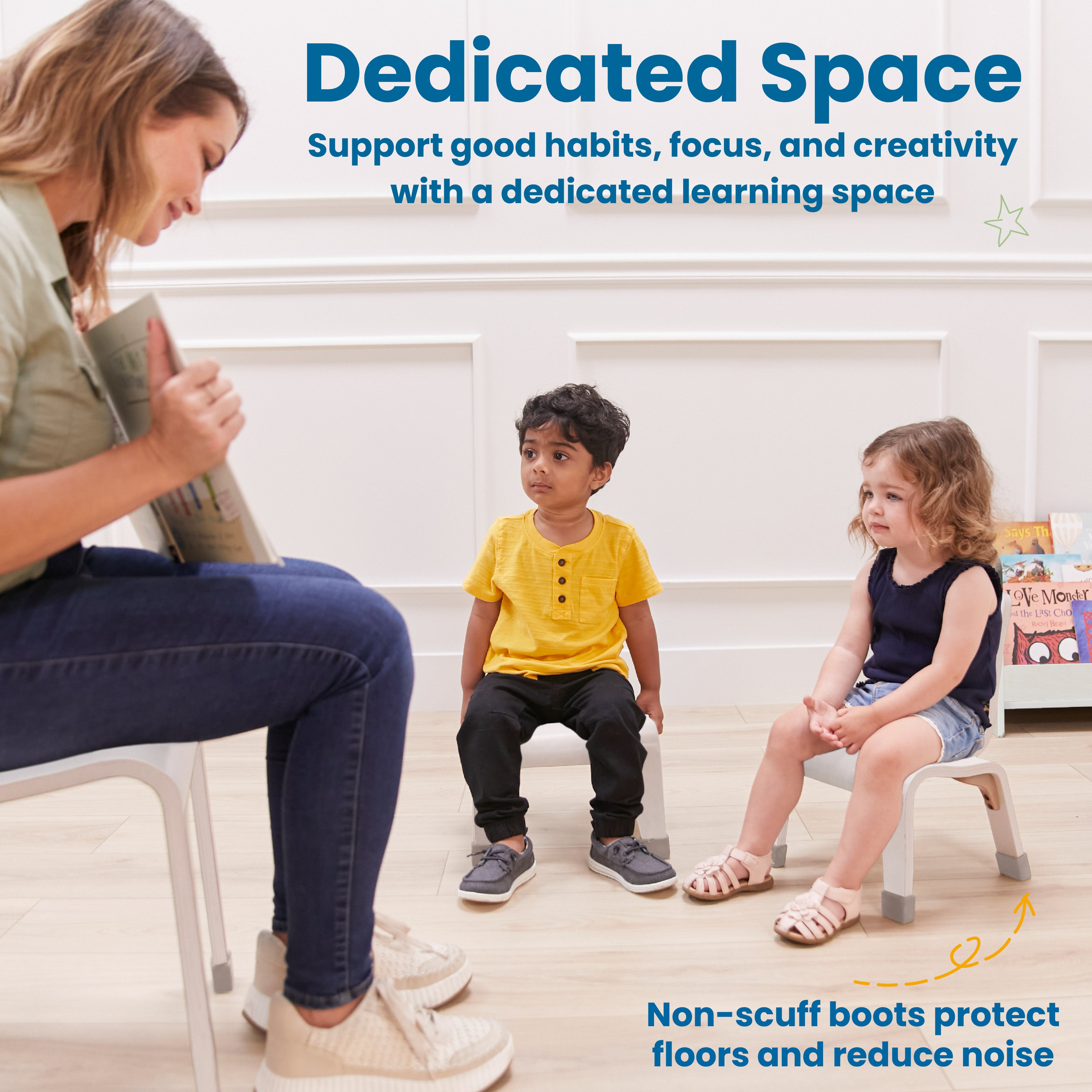 Bentwood Chair, 8in Seat Height, 2-Pack