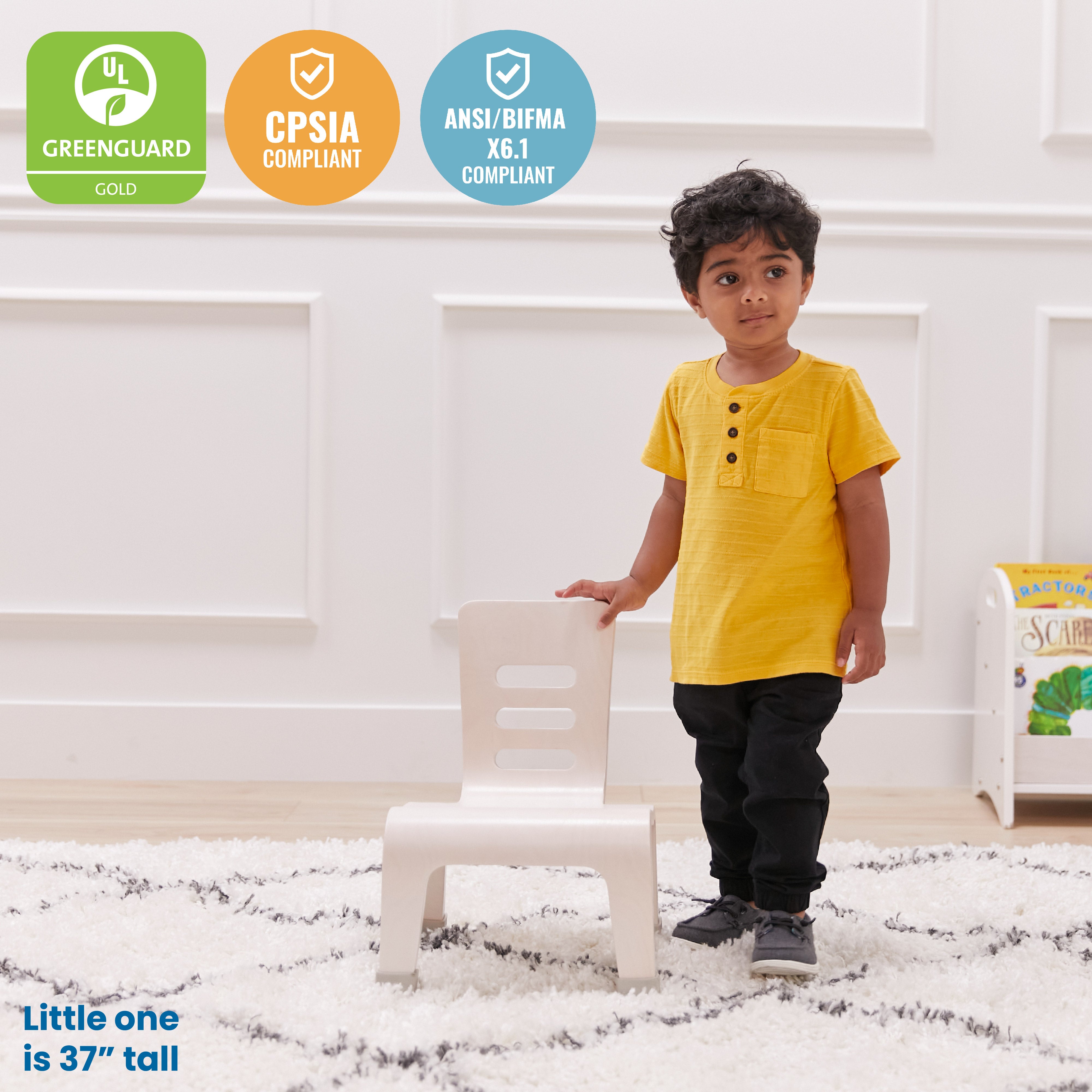 Bentwood Chair, 8in Seat Height, 2-Pack