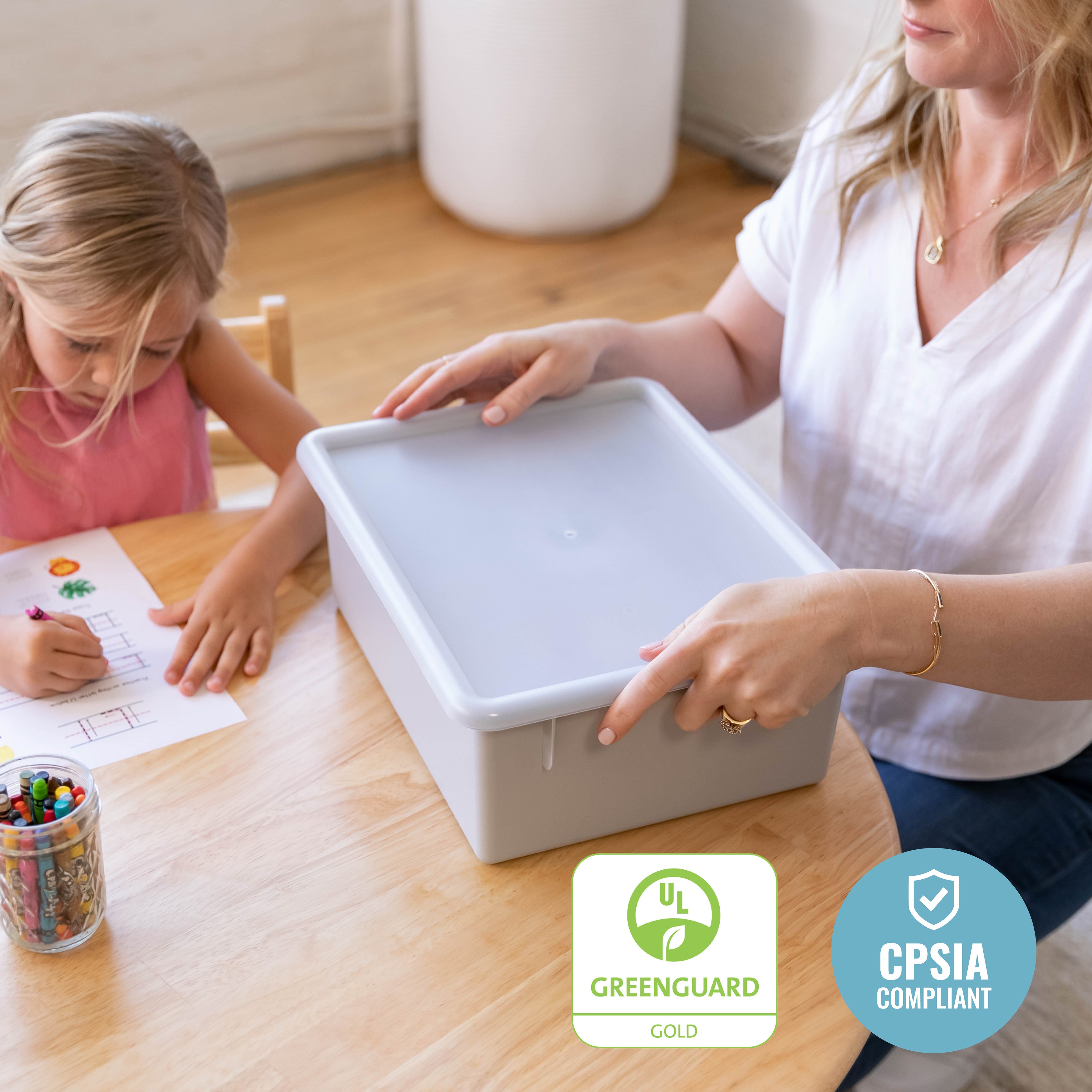 Letter Size Deep Tray with Lid, 10-Piece