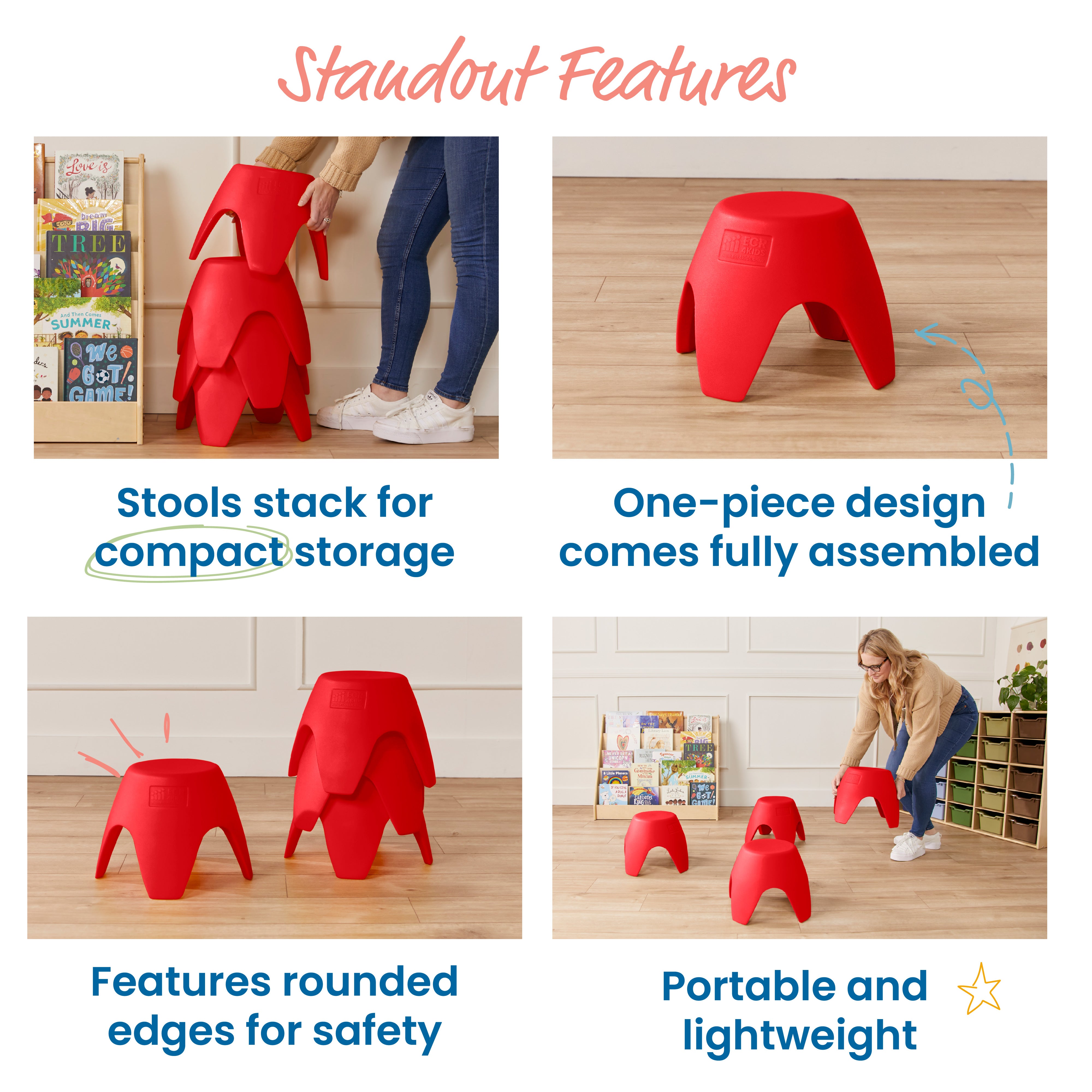 Ayana Stool Set, 4-Pack
