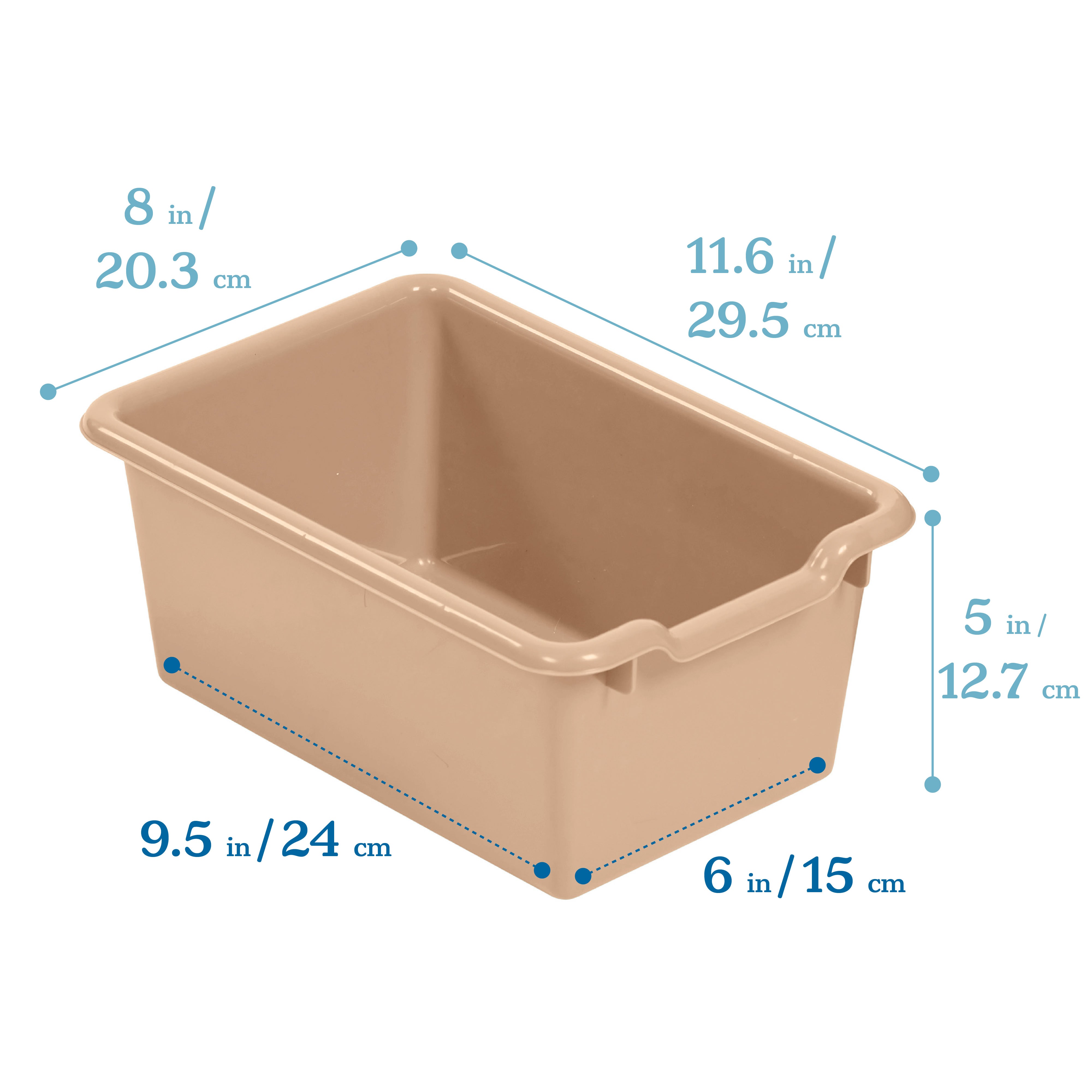 Scoop Front Storage Bin, 20-Piece