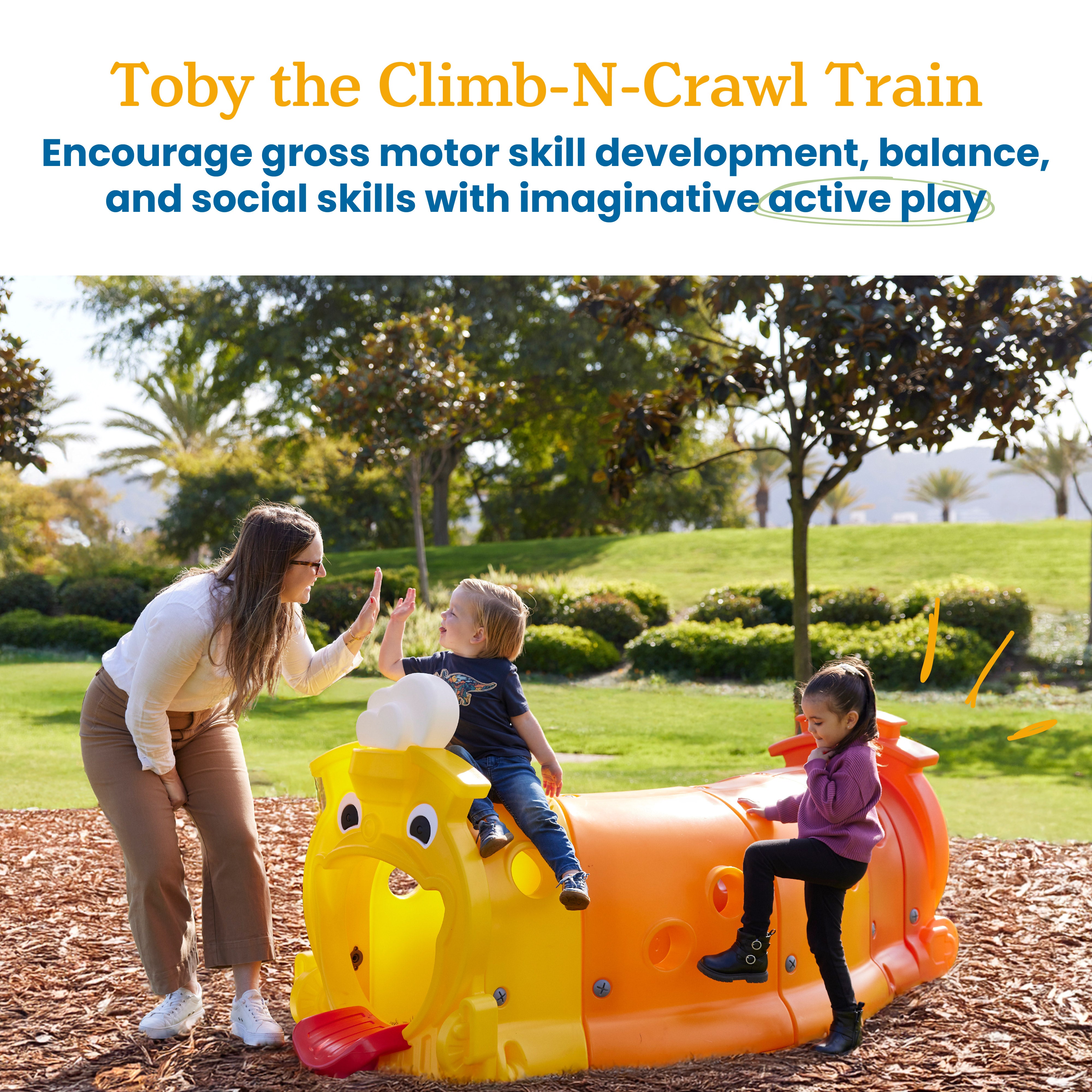 Toby Climb-N-Crawl Train Tunnel Play Structure