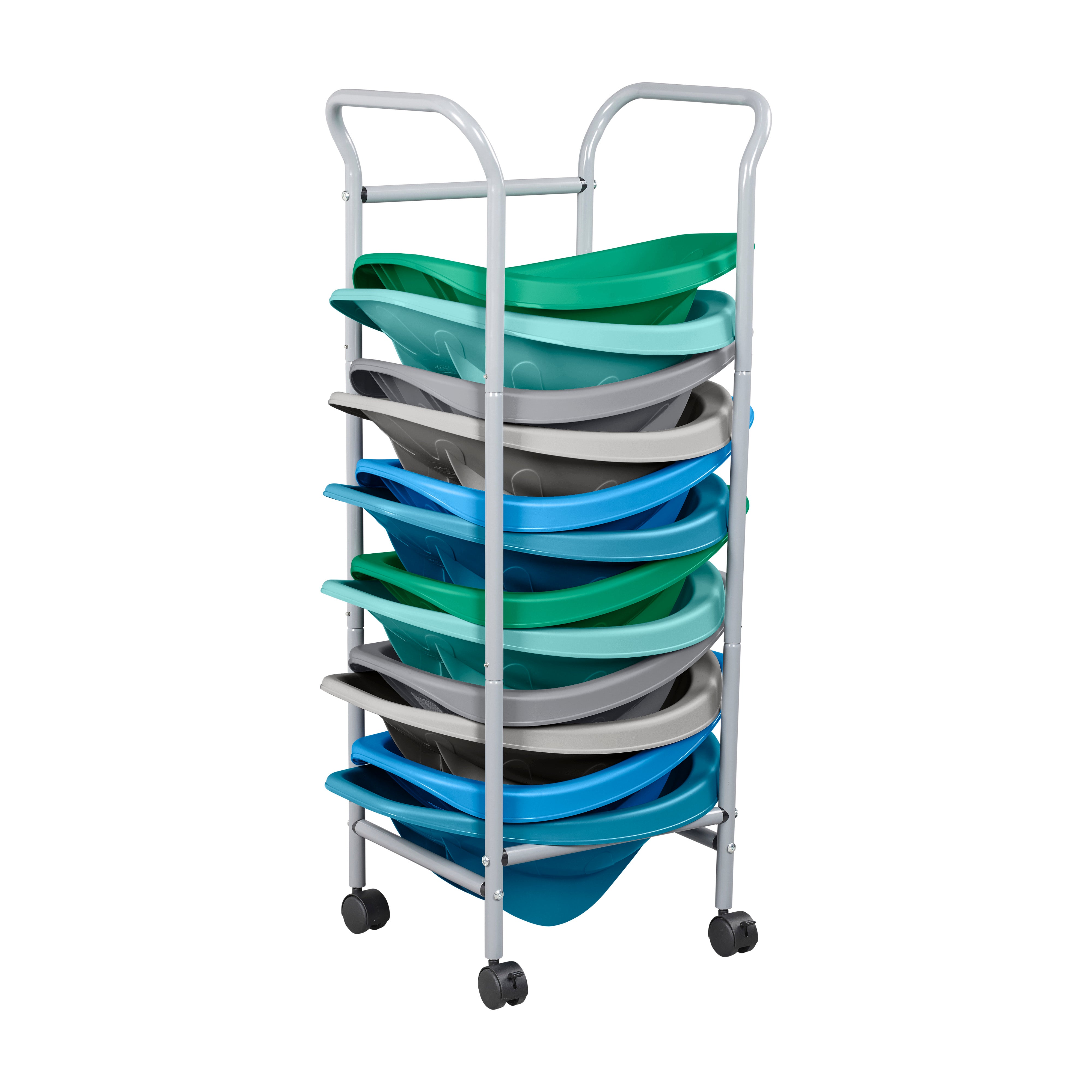 Mobile Leaf Seat Cart with 12 Leaf Floor Seats, Flexible Seating