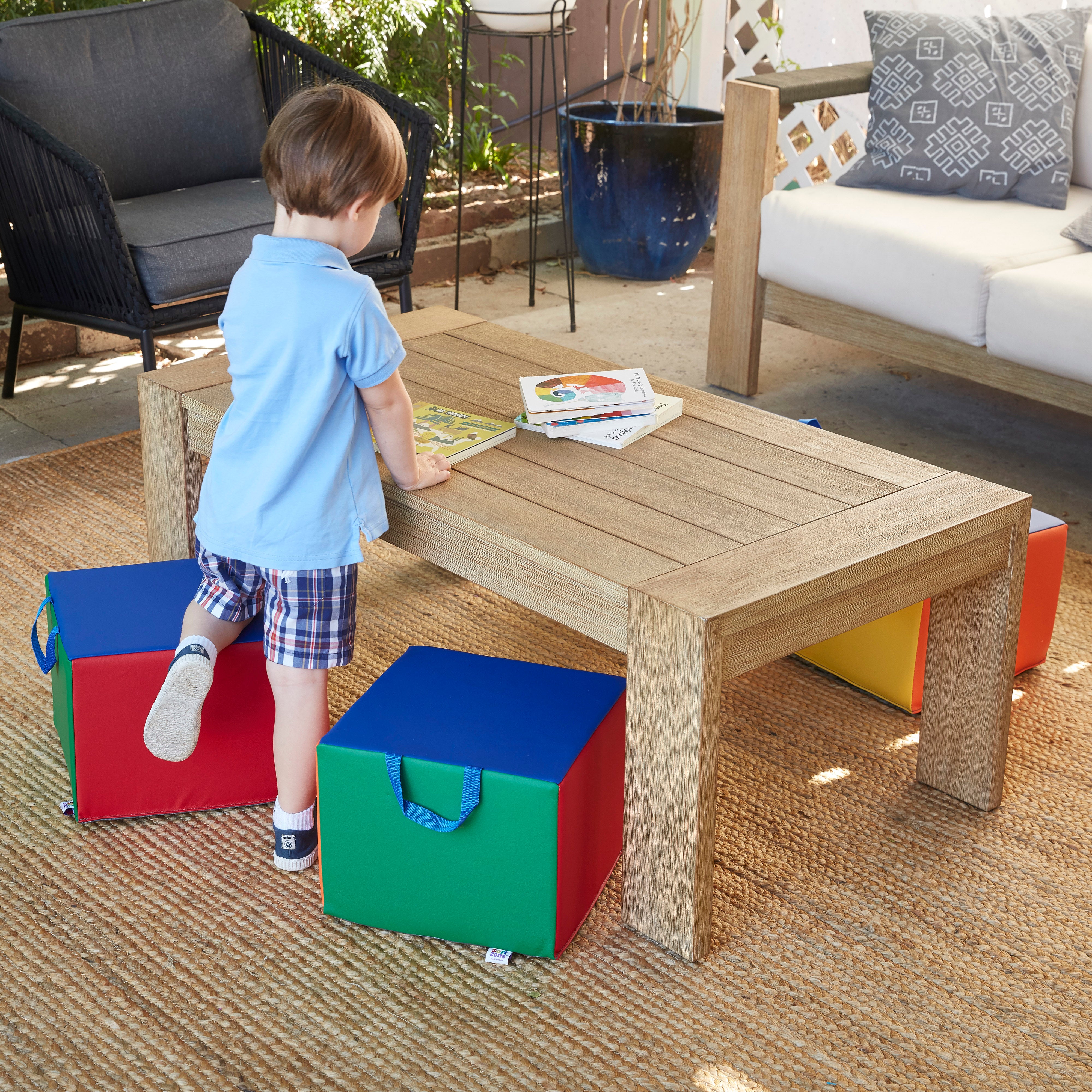 Children's Cozy Cube Seat with Handle, 4-Piece